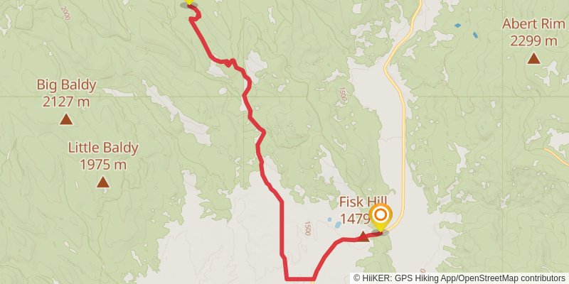 Ultra Pedestrian North Loop stage 119 Map