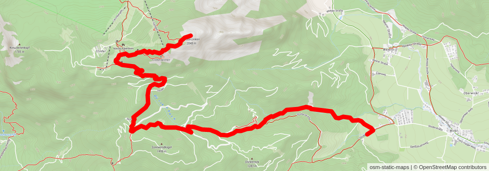 Gröbming to Stoderzinken stage 2 Map