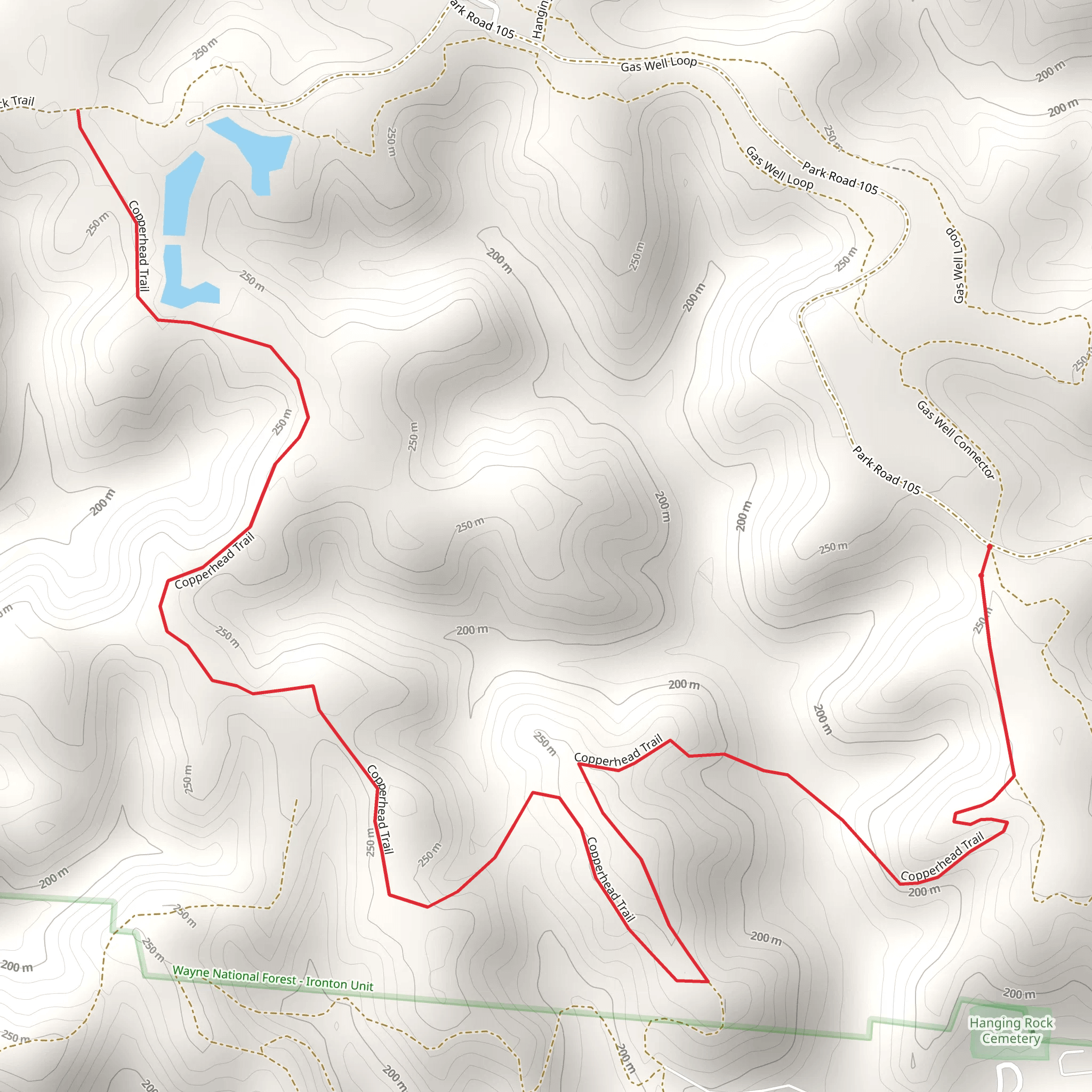 Copperhead Trail mobile static map