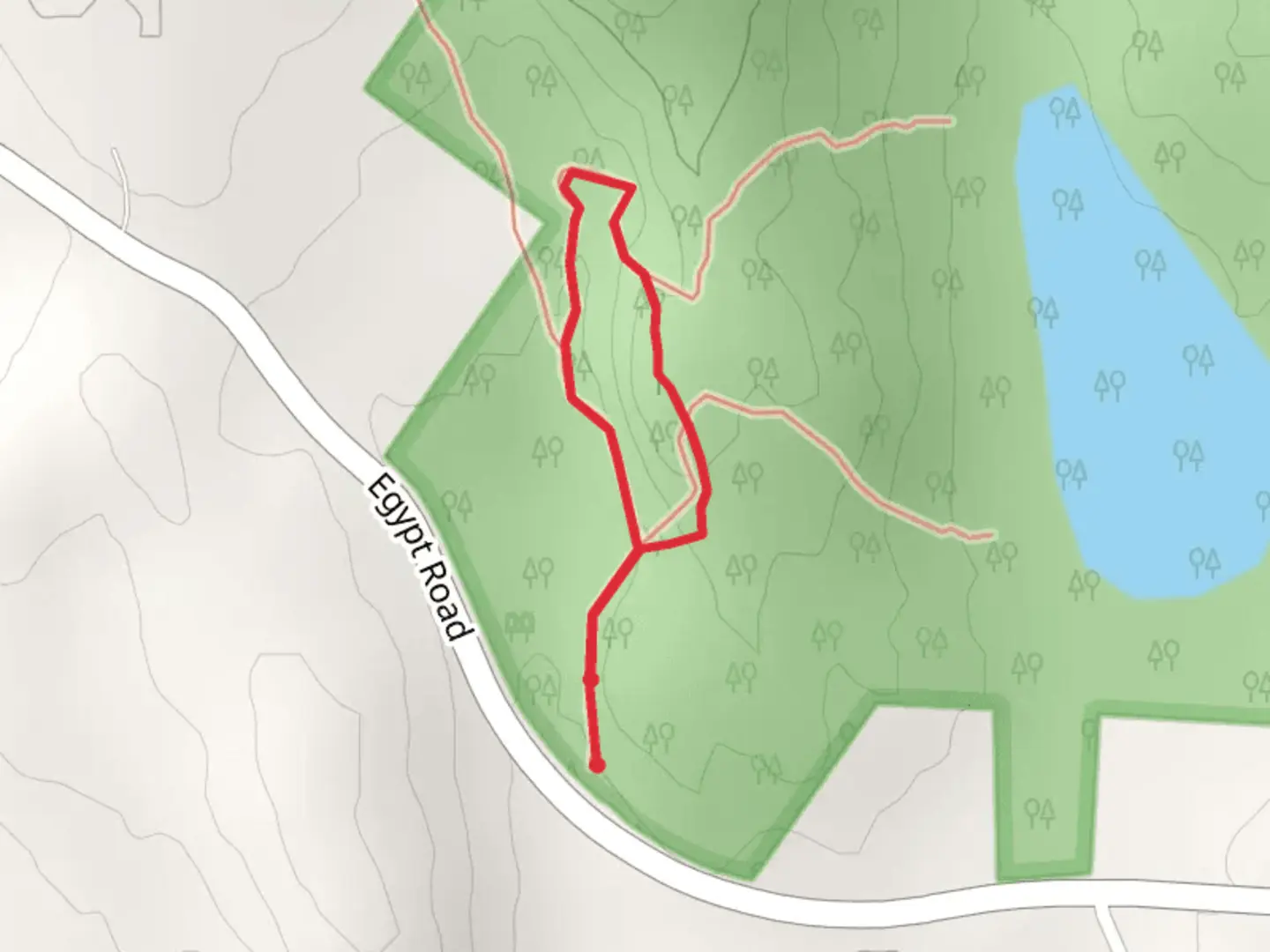 An image depicting the trail Glovers Wig and its surrounding area.