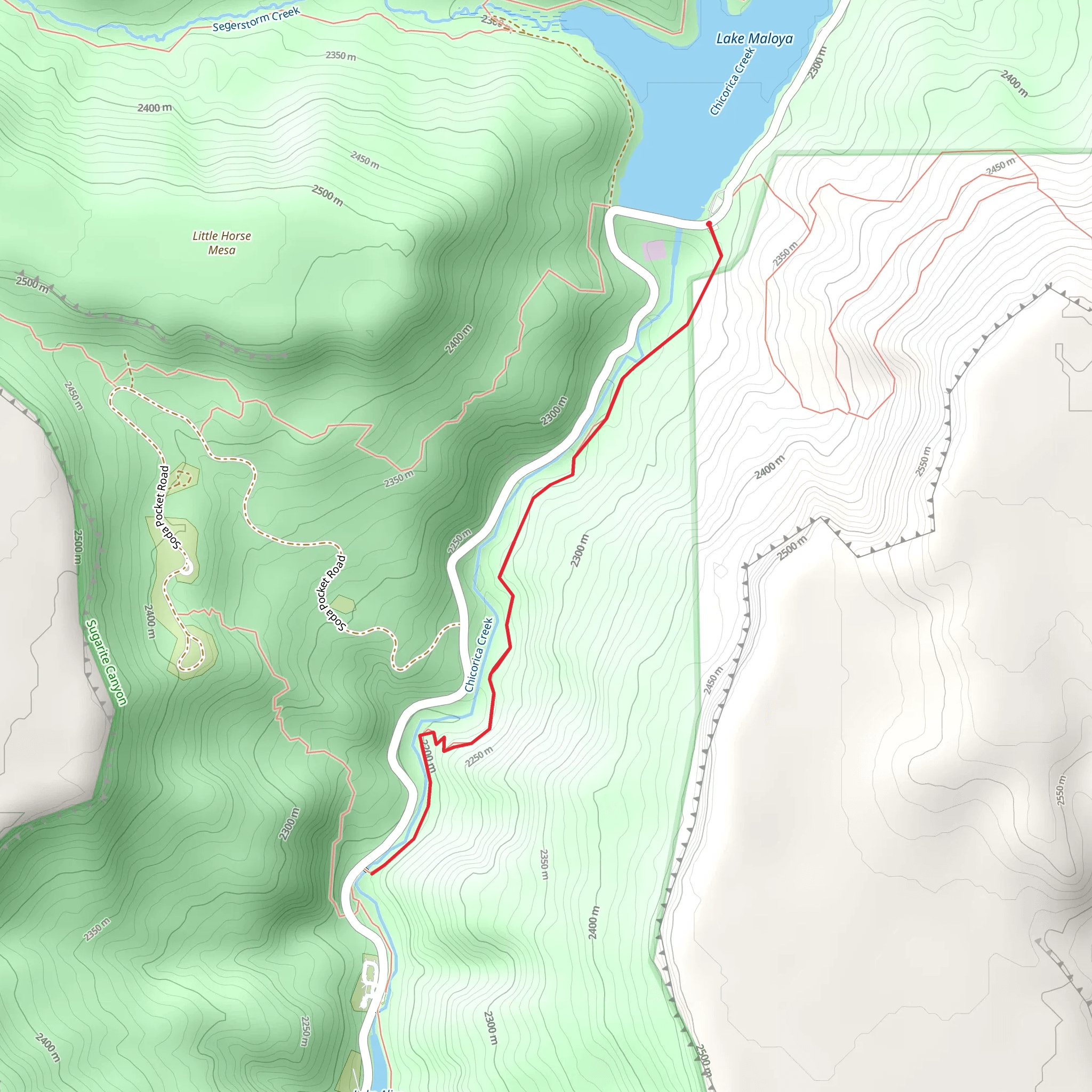 Chicorica Creek via Lake to Lake Trail mobile static map