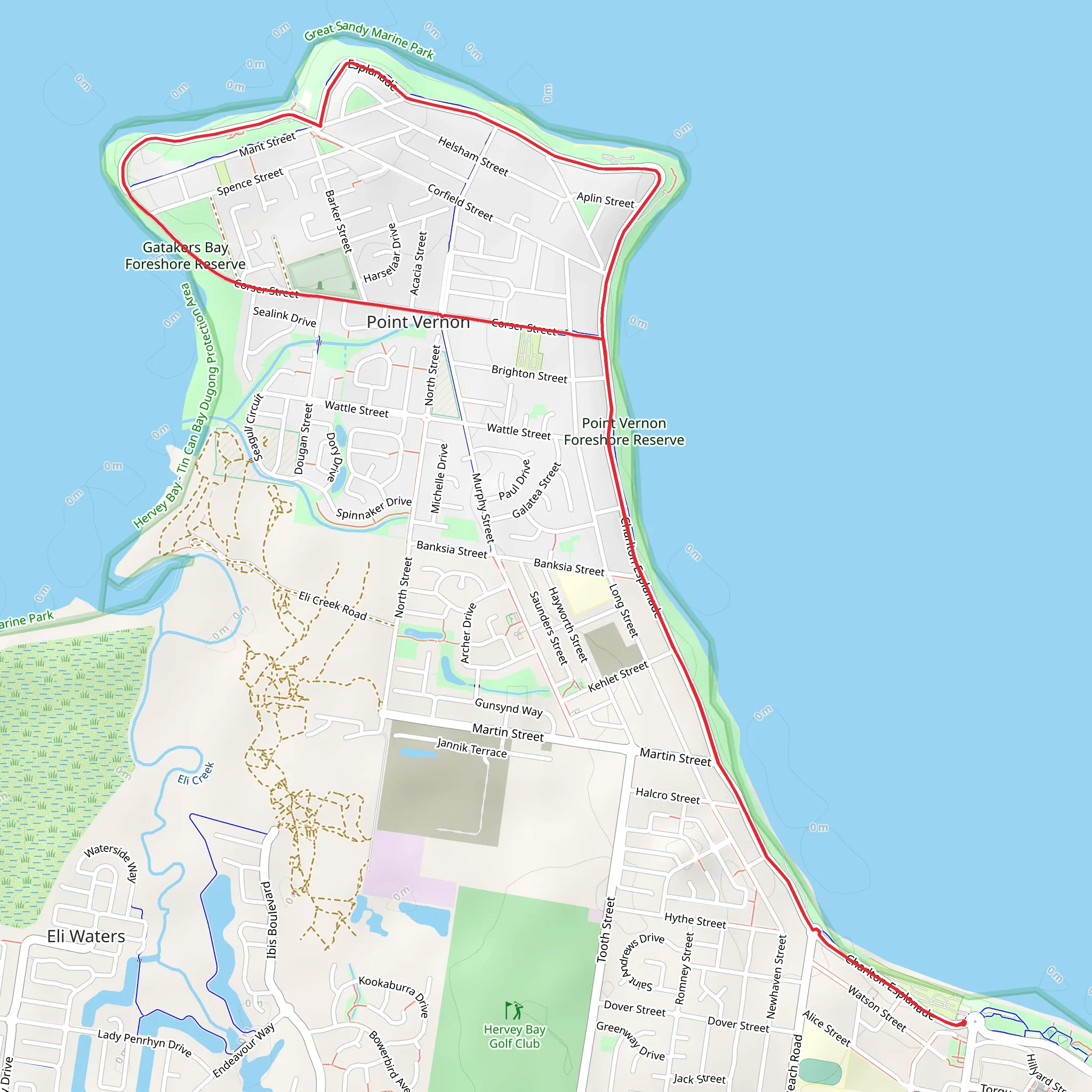 Point Vernon Walk mobile static map