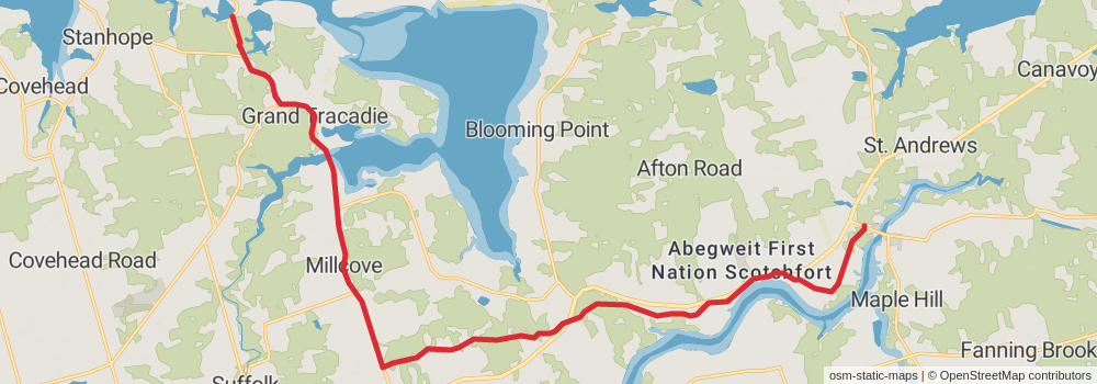 The Island Walk - Prince Edward Island stage 20 Map