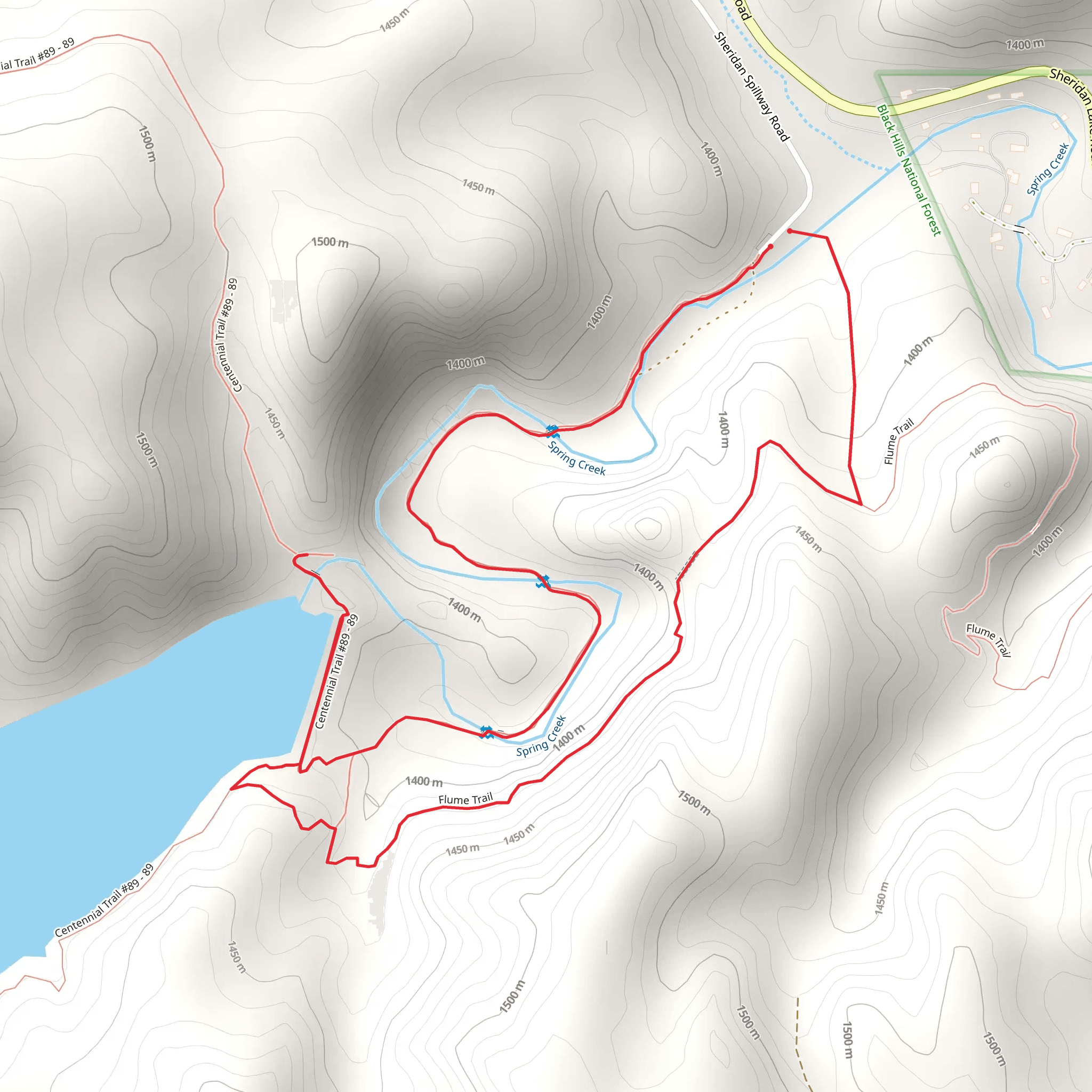 Spring Creek Loop mobile static map