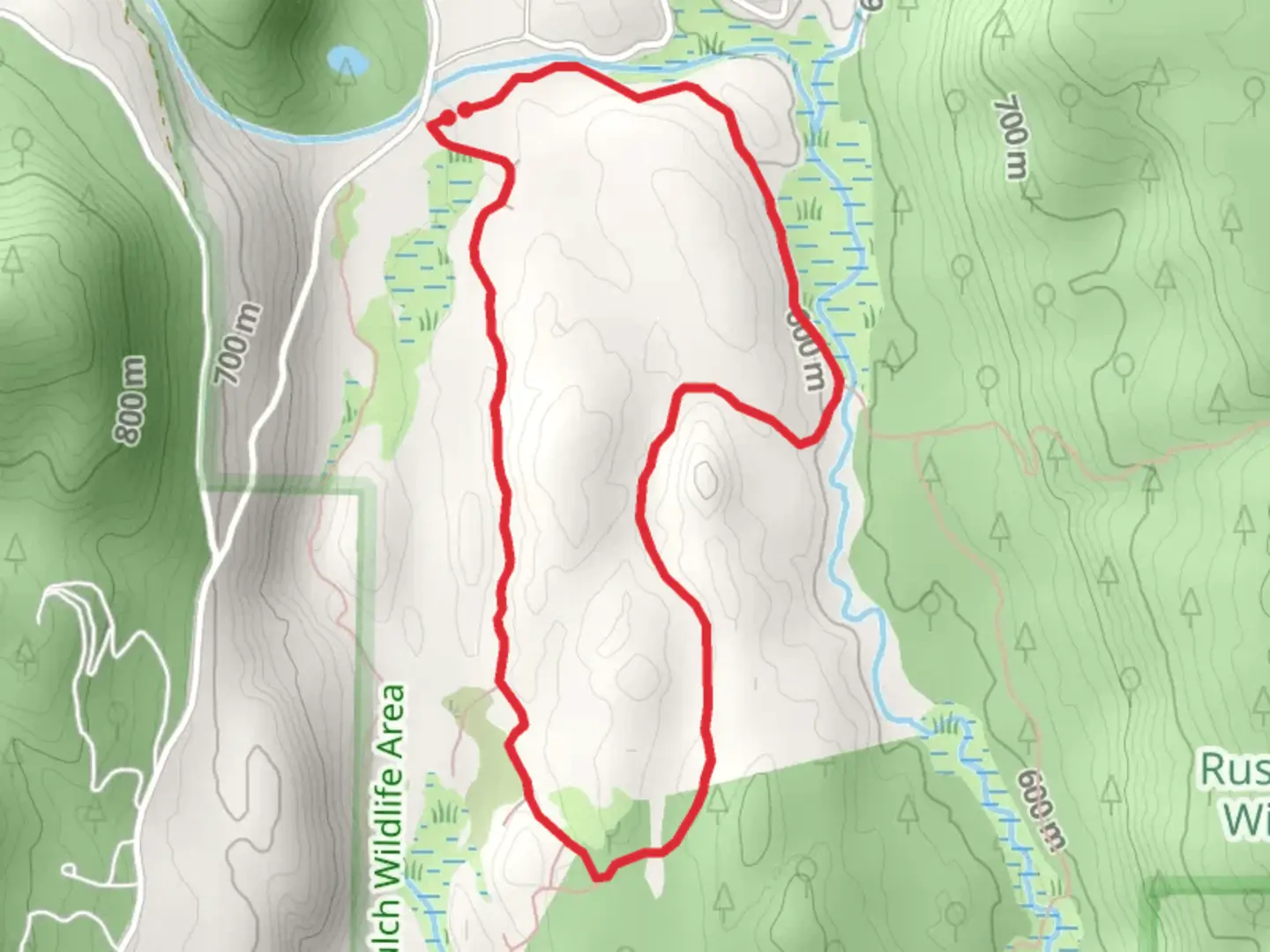 An image depicting the trail Beaver Creek Long Loop and its surrounding area.