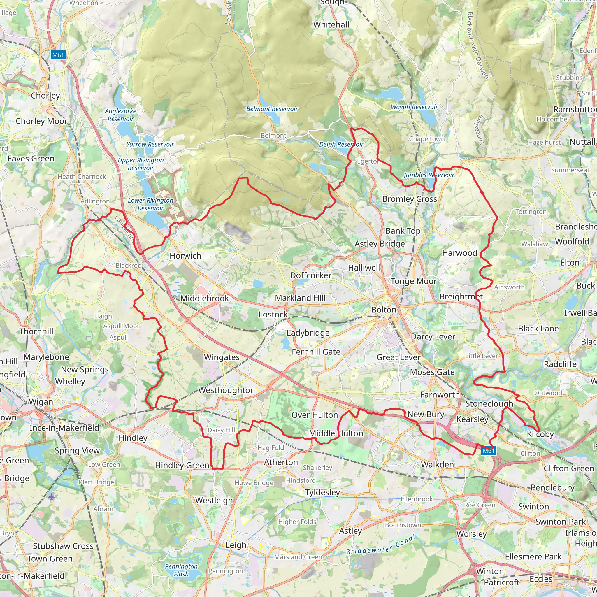 Rotary Way - Bolton mobile static map