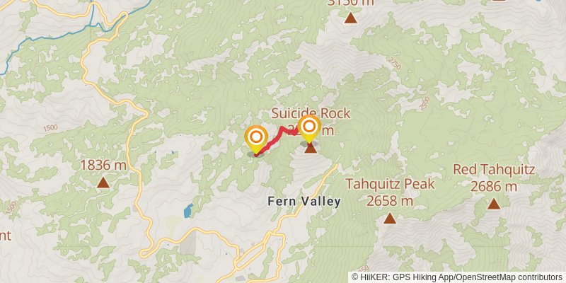 San Jacinto Trail spur 1 Map