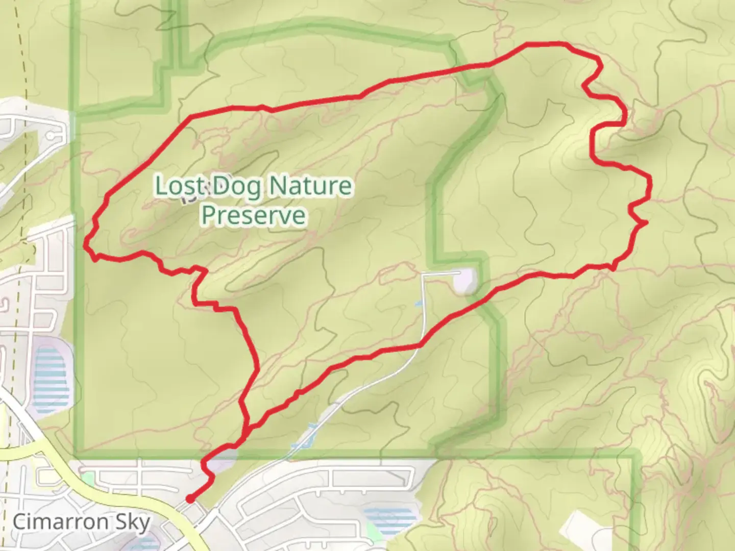 An image depicting the trail Lechuguilla Loop Trail and its surrounding area.