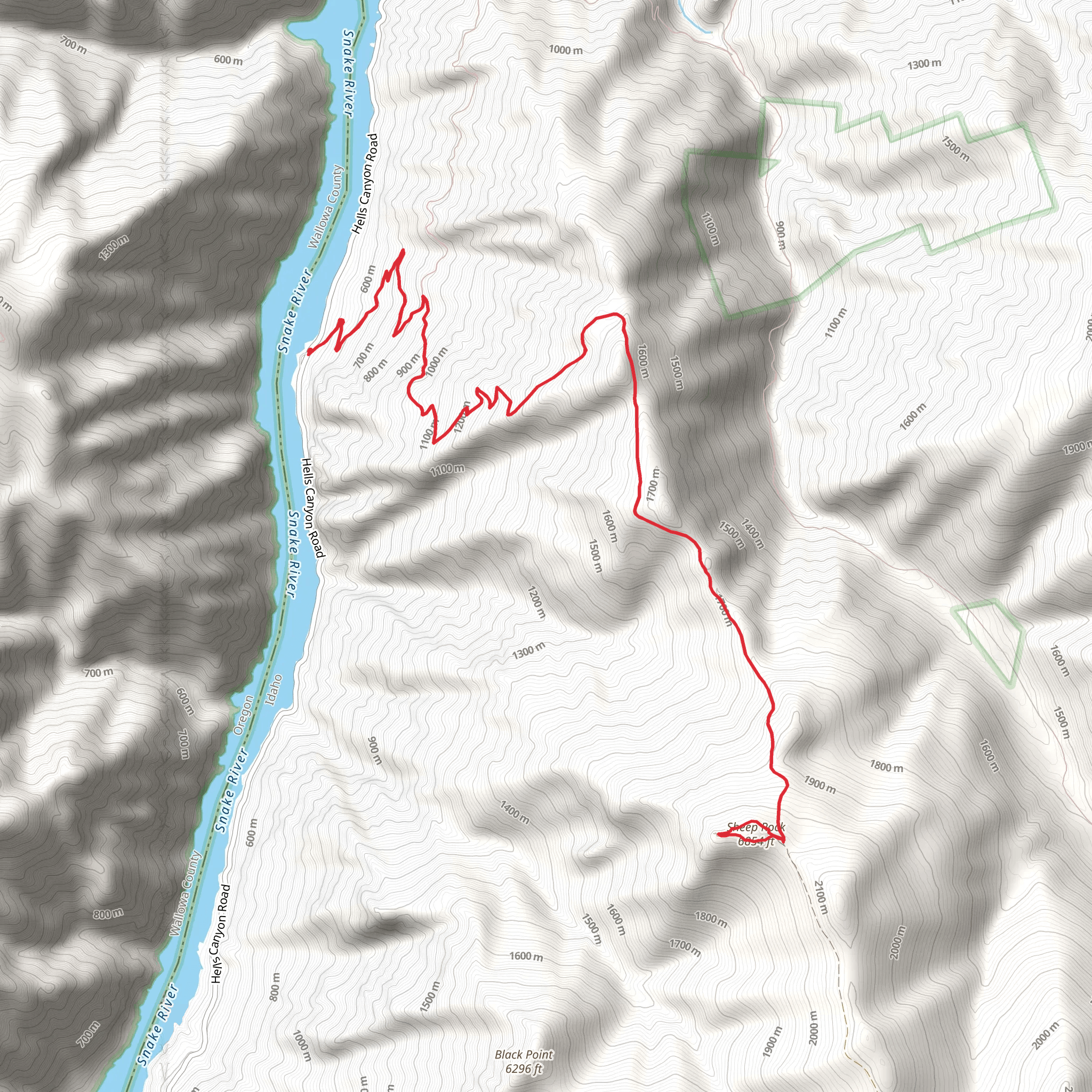 Sheep Rock via Haley Ridge Trail mobile static map