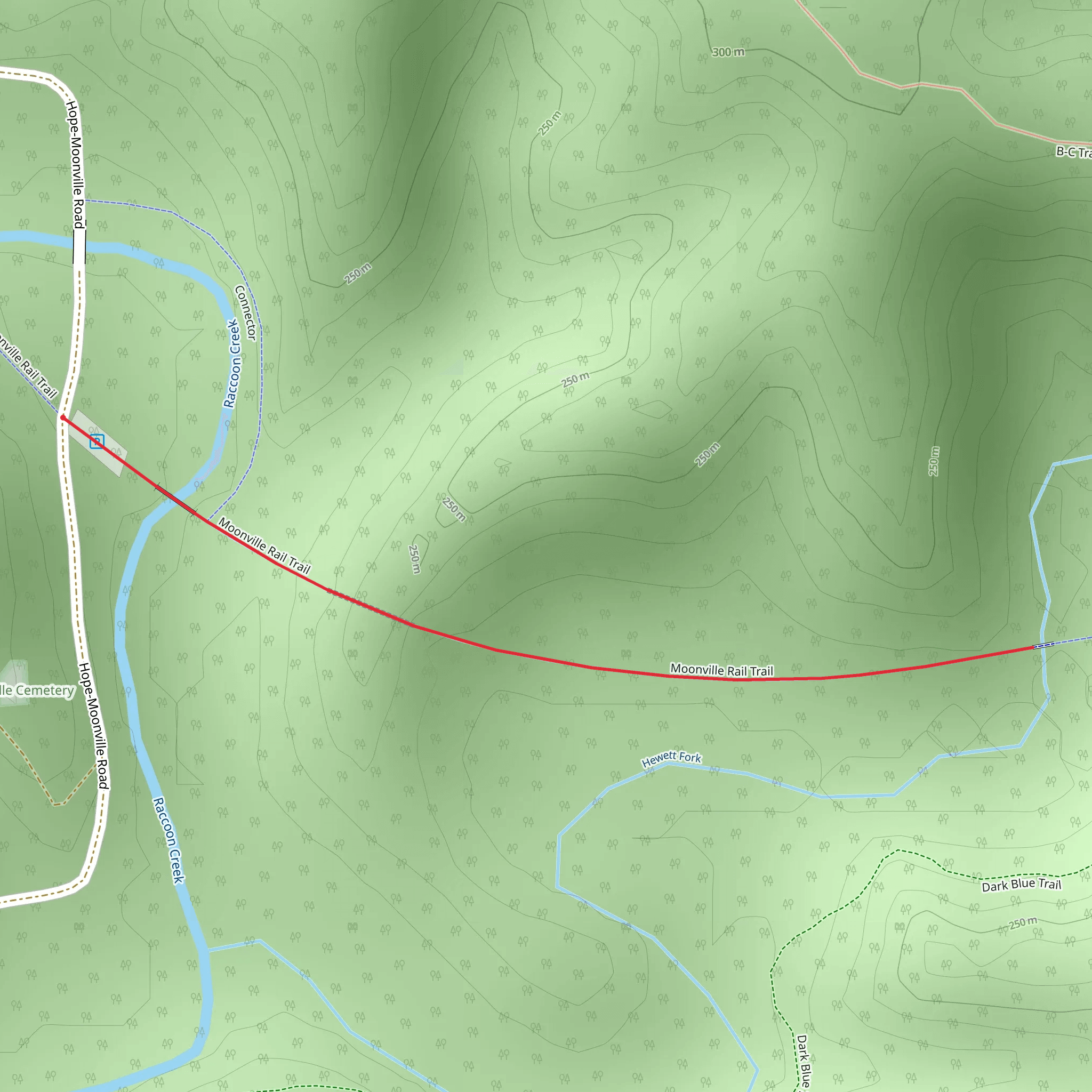 Hewett Fork - Moonville Rail Trail mobile static map
