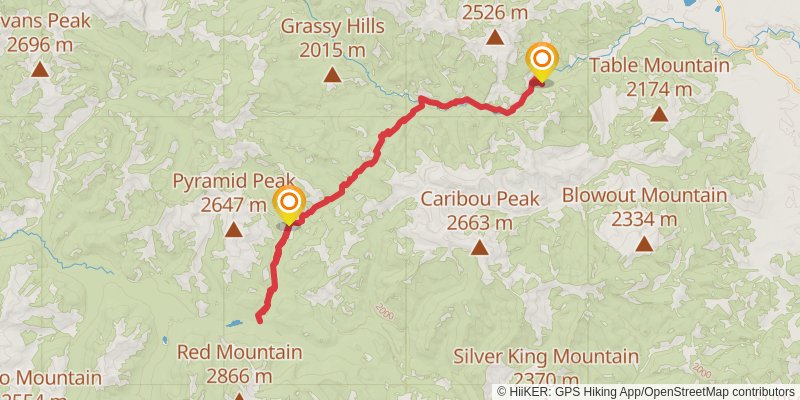 Upper Landers Trail via Dearborn River Trail and CDT stage 4 Map
