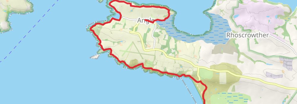 Pembrokeshire Coast Path 5-Day Moderate Tour (Hillwalk Tours) stage 3 Map