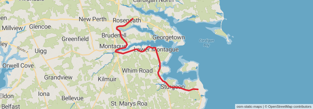 The Island Walk - Prince Edward Island stage 28 Map