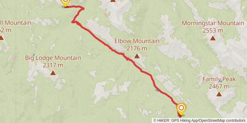 Continental Divide Trail - Montana And Idaho stage 75 Map