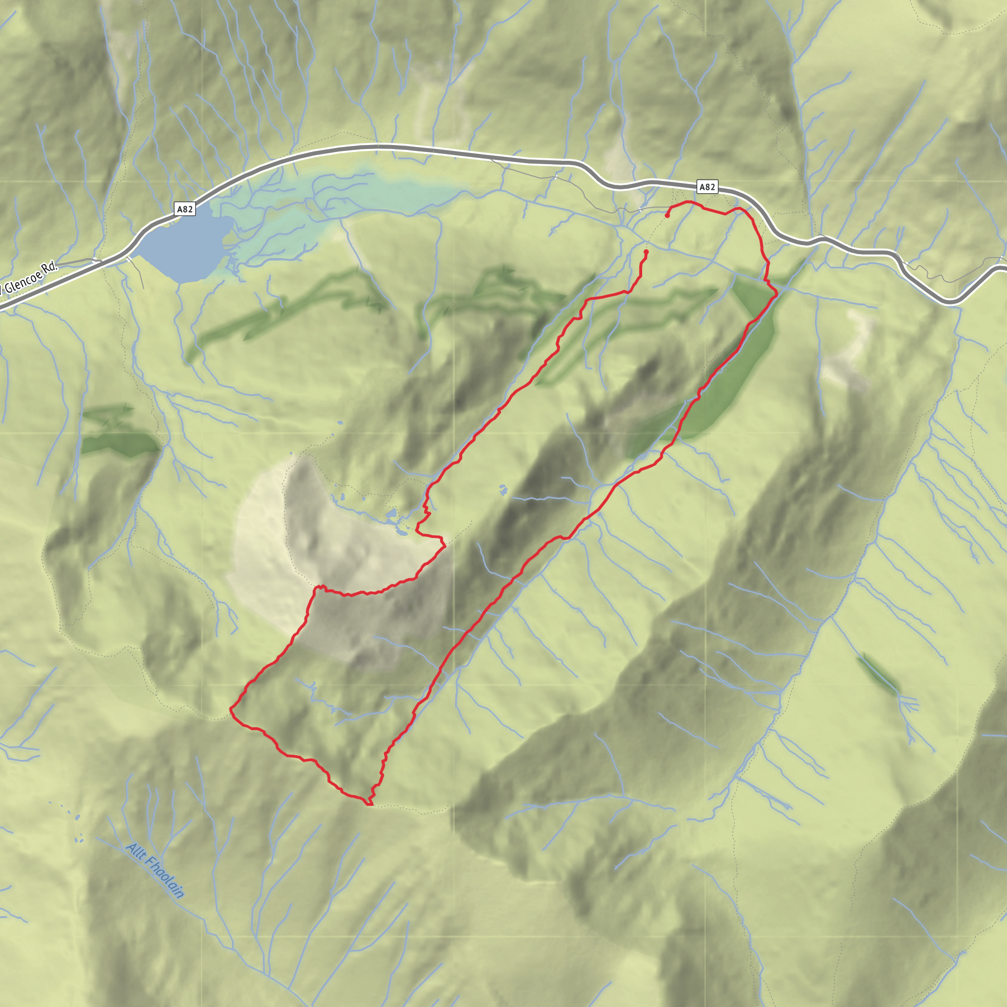 The lost valley Coire Gabhail mobile static map