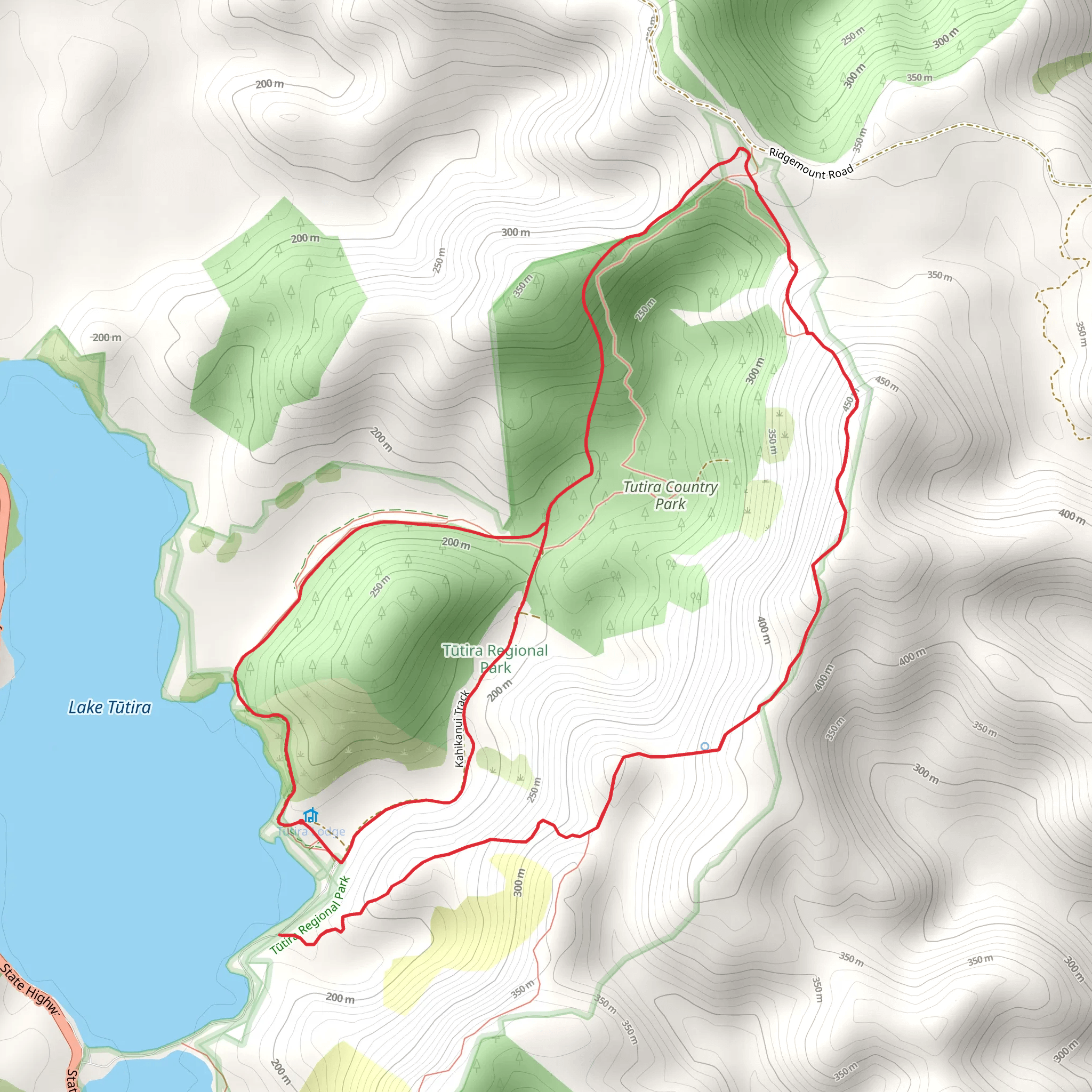 Tutira Walkway mobile static map