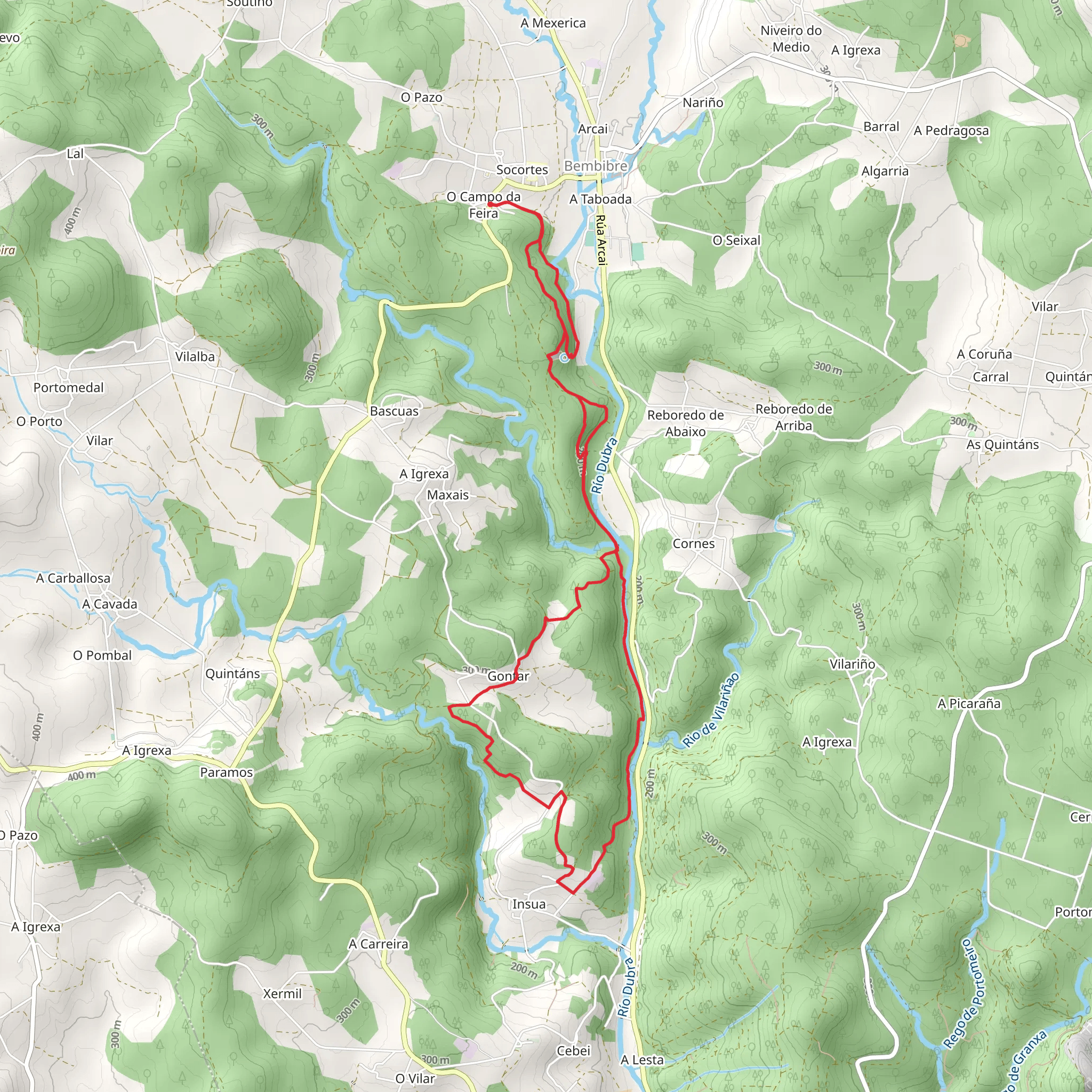 PR G 202 Ruta da Fervenza do Rexedoiro mobile static map