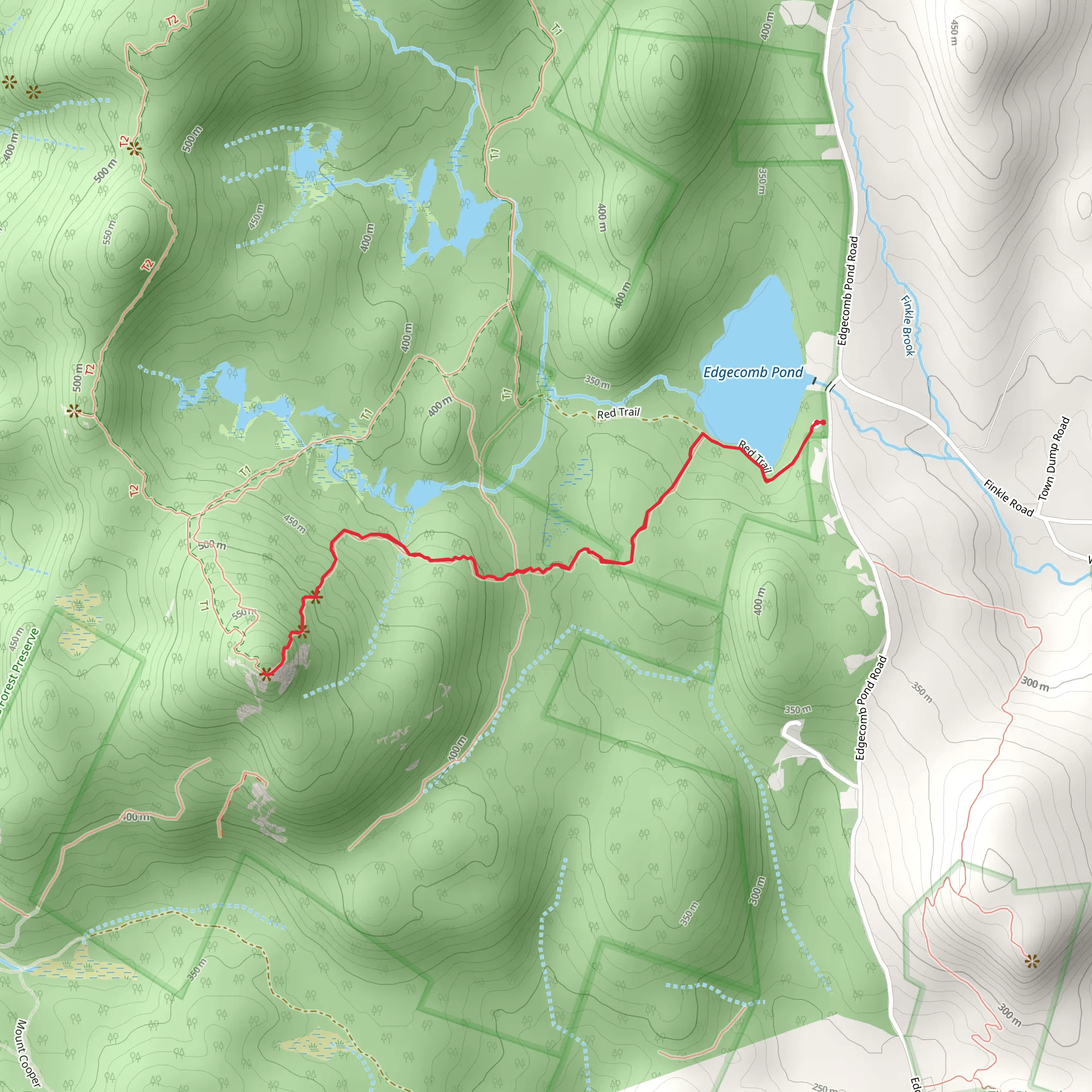 Cat Mountain Red Trail mobile static map