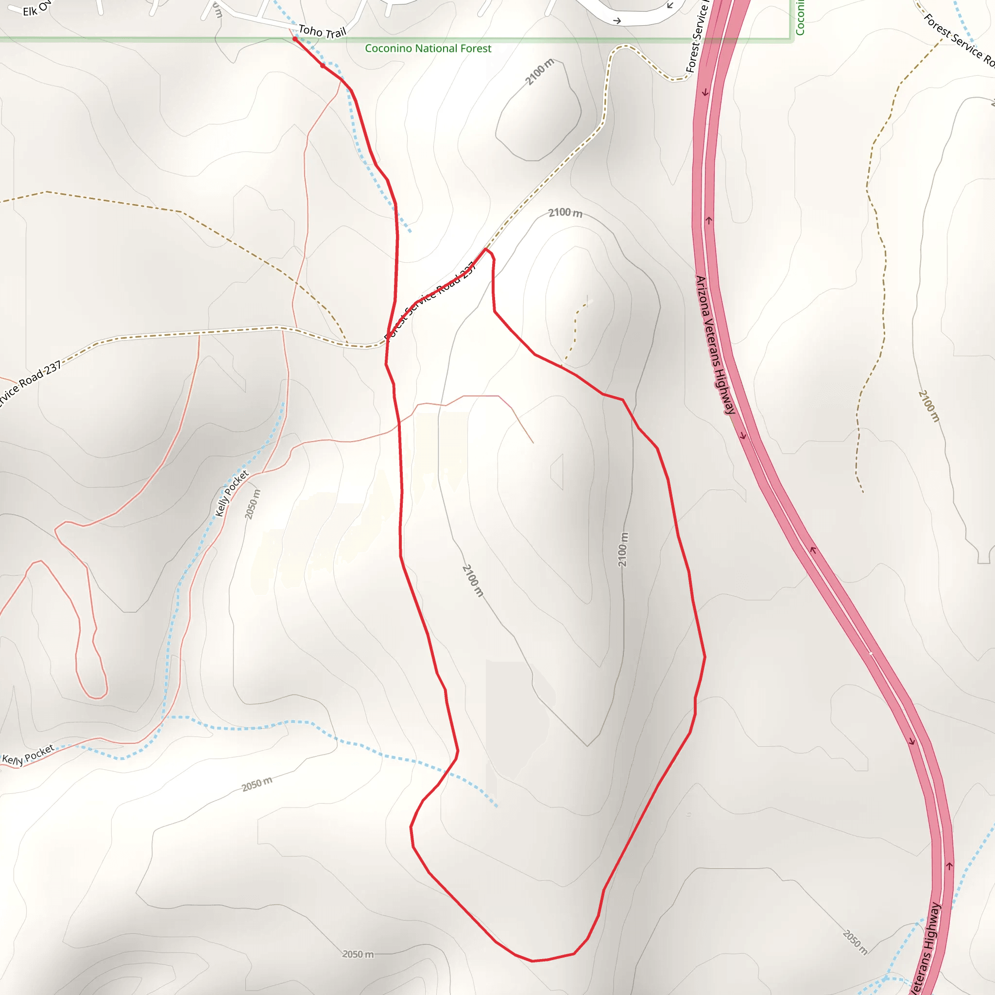 Lowlander Tank Loop mobile static map