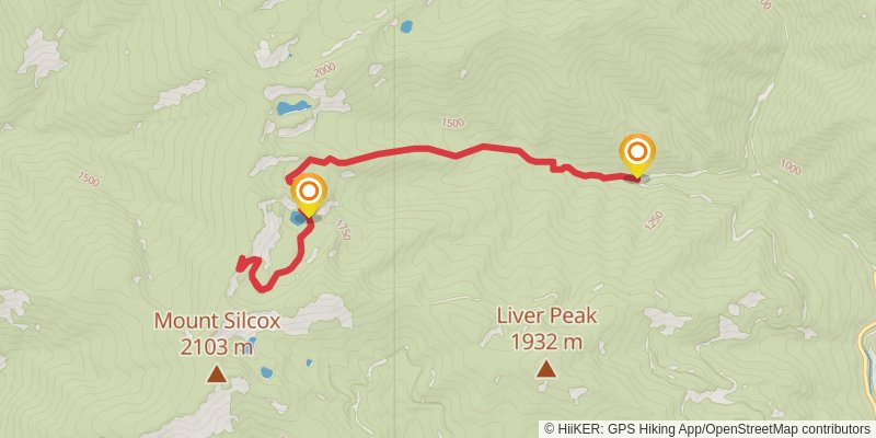Honeymoon Creek Trail stage 2 Map