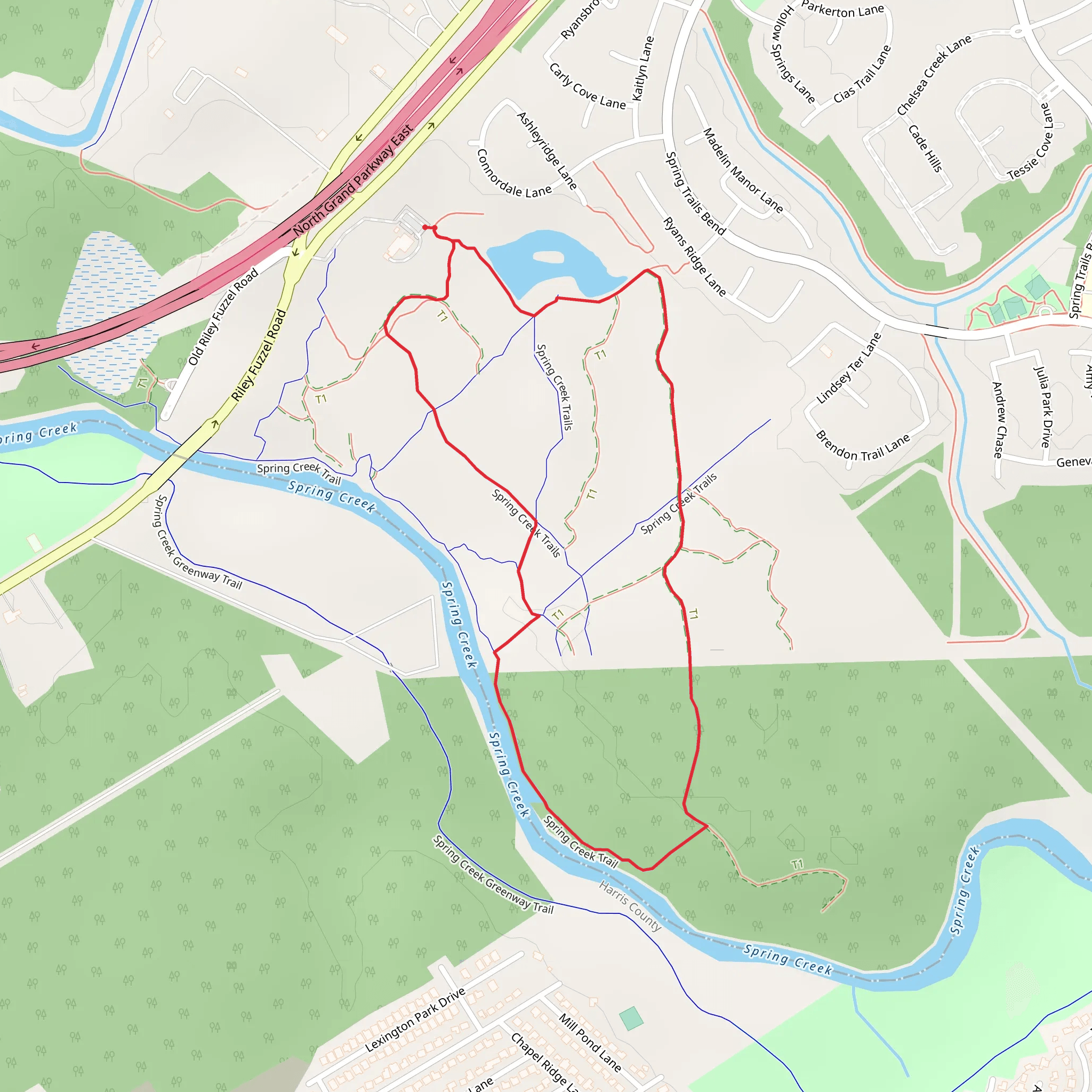 Spring Creek Loop Trail - Long mobile static map