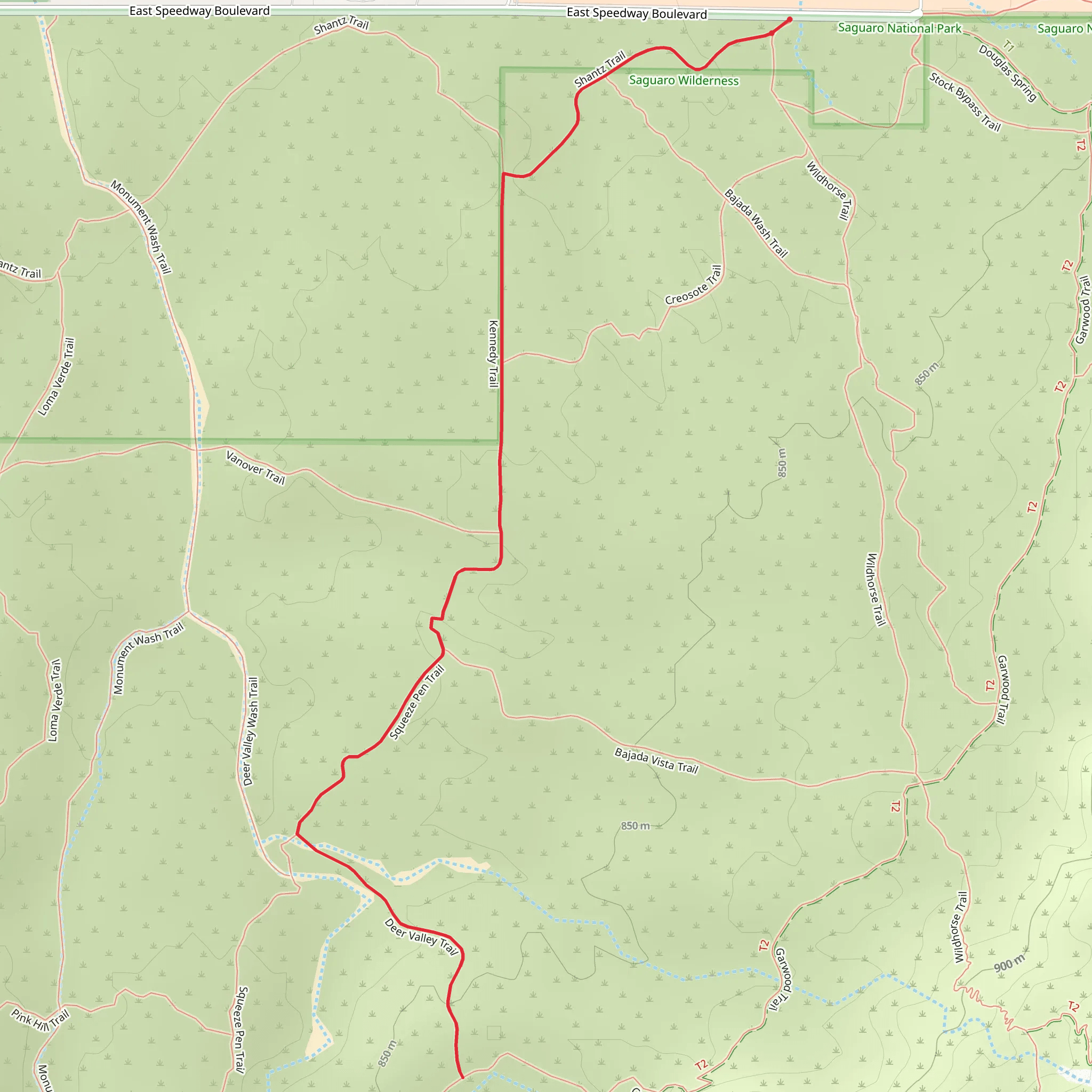 Deer Valley via Shantz Trail mobile static map