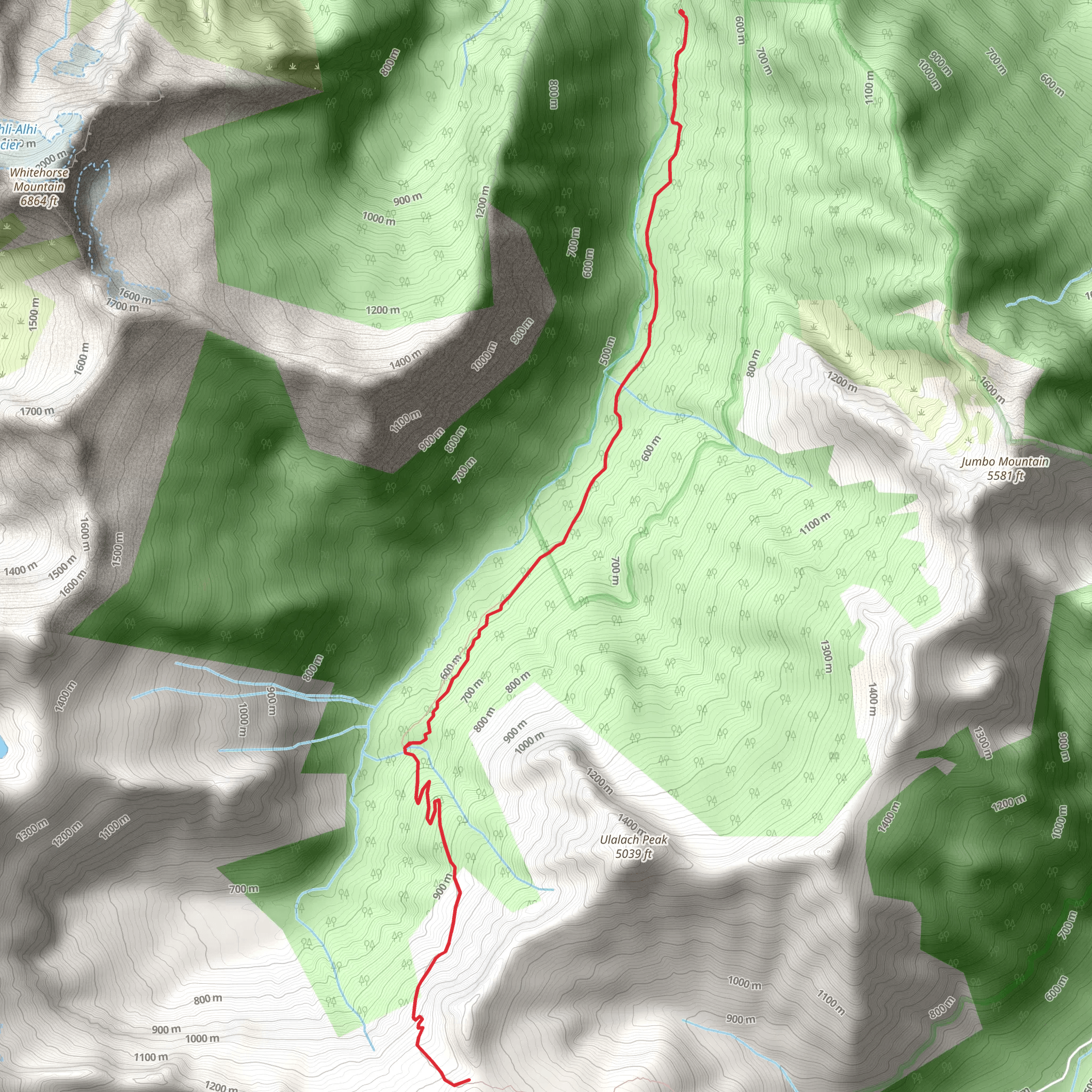 Squire Creek Trail mobile static map
