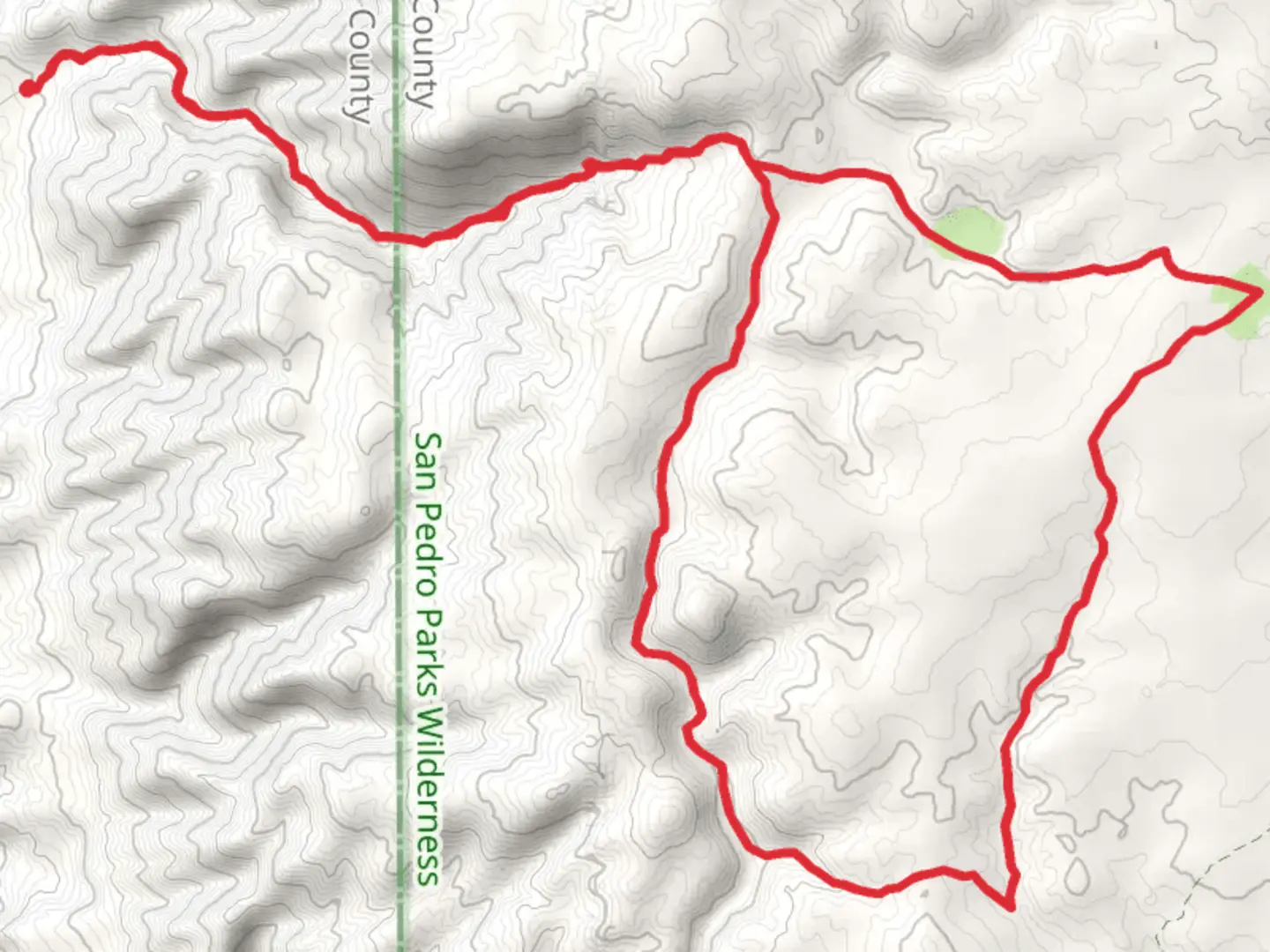 An image depicting the trail Lucero Trail and Upper Clear Creek Loop Trail and its surrounding area.