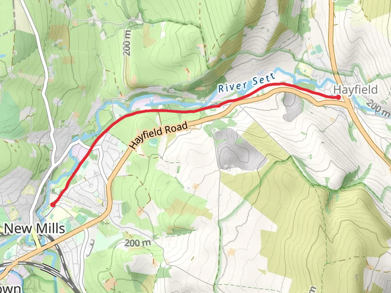 Sett Valley Trail mobile static map