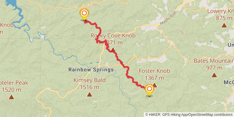 Appalachian Trail - North Carolina stage 4 Map