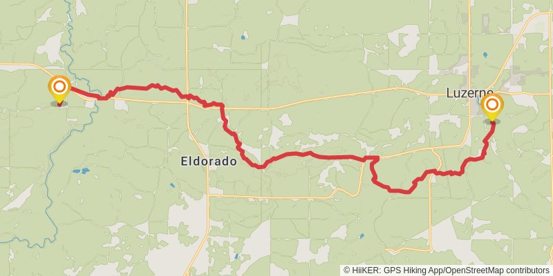 Shore To Shore Trail stage 11 Map