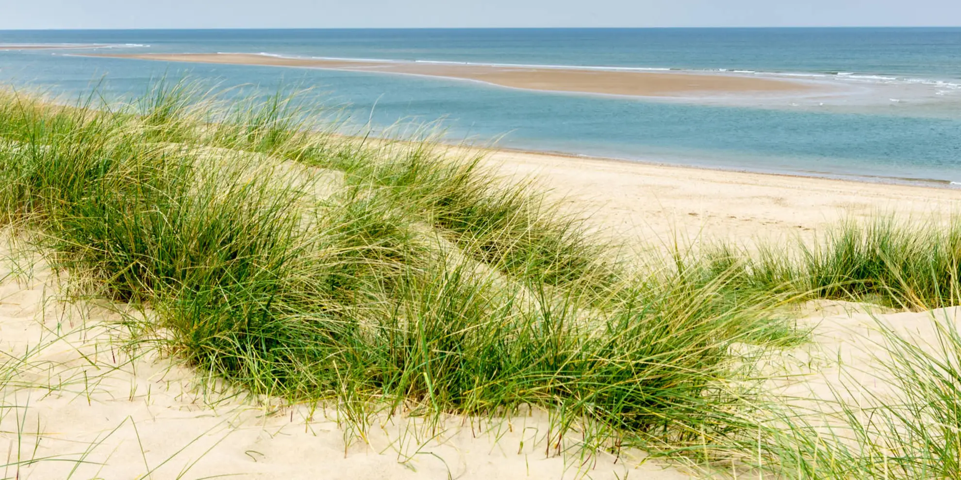 An image depicting the trail Brancaster to Burnham Overy Staithe and its surrounding area.