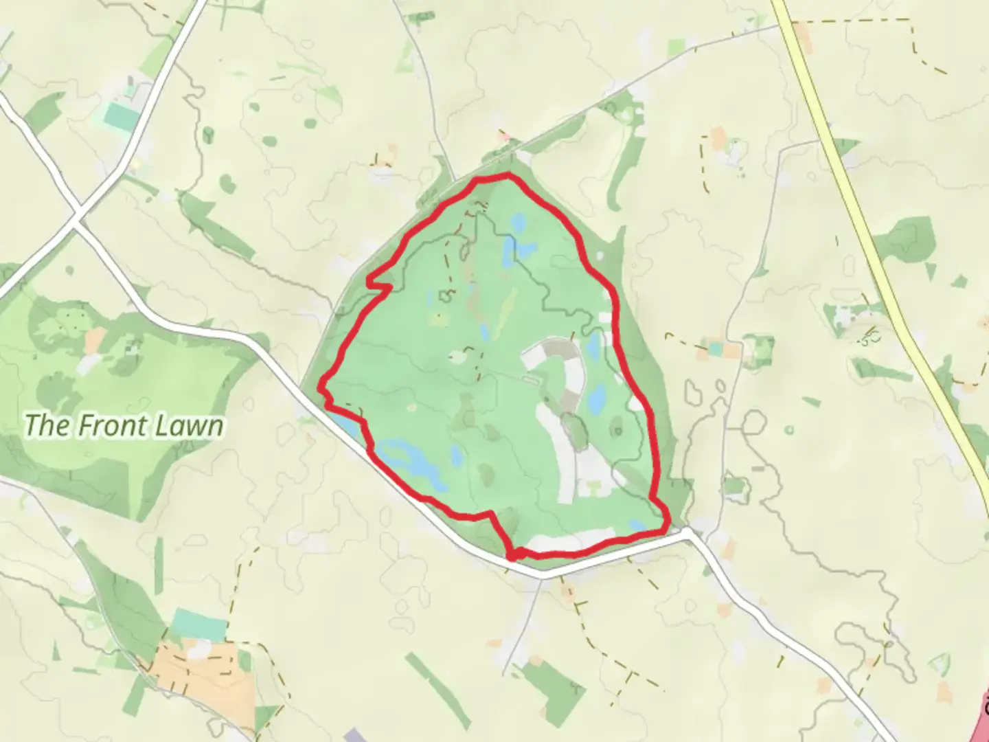 An image depicting the trail Killeen Castle and its surrounding area.