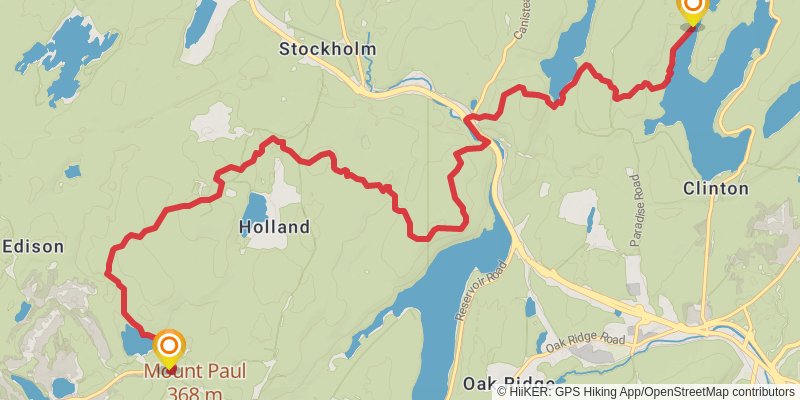 Highlands Trail stage 8 Map