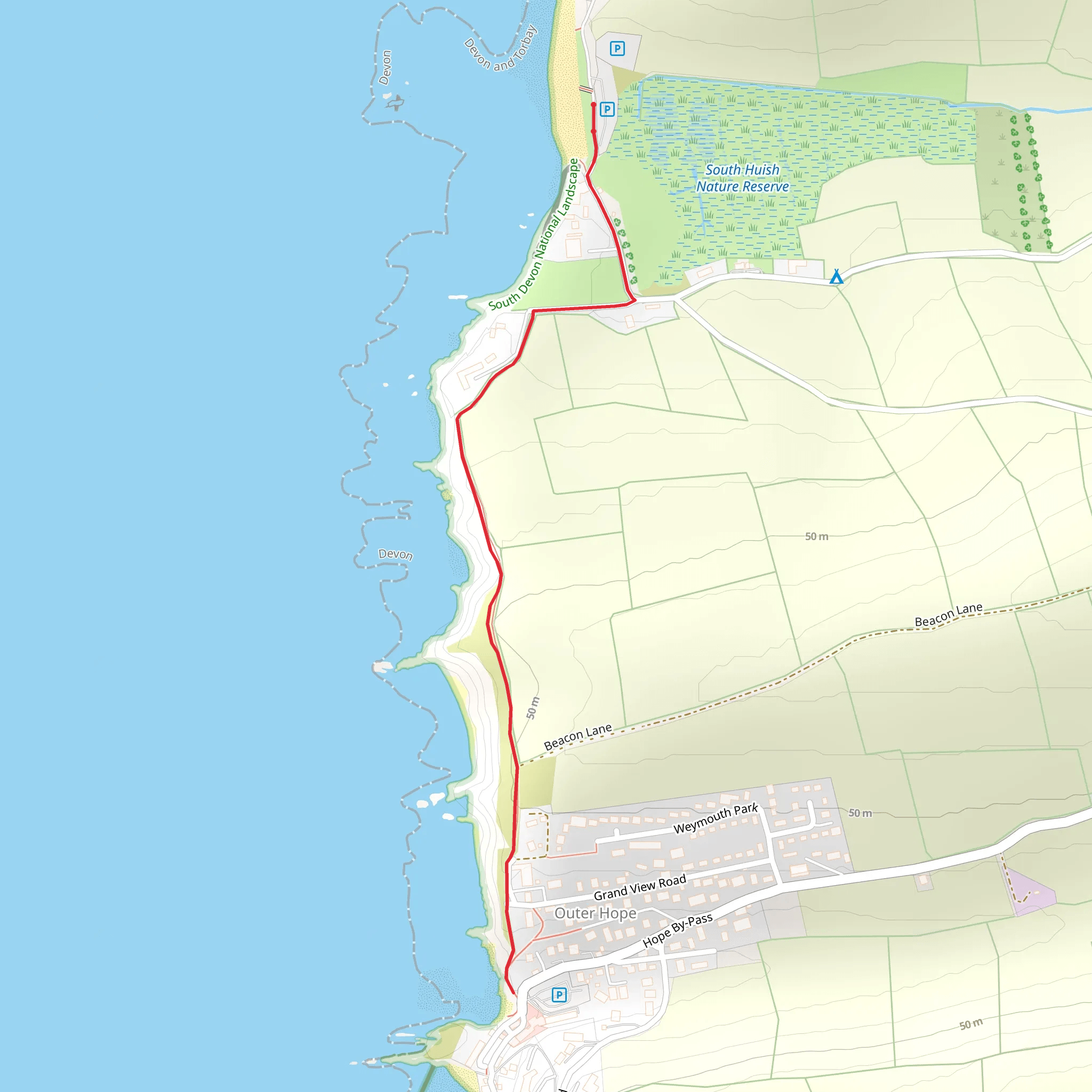 Hope and Anchor Cove Walk mobile static map