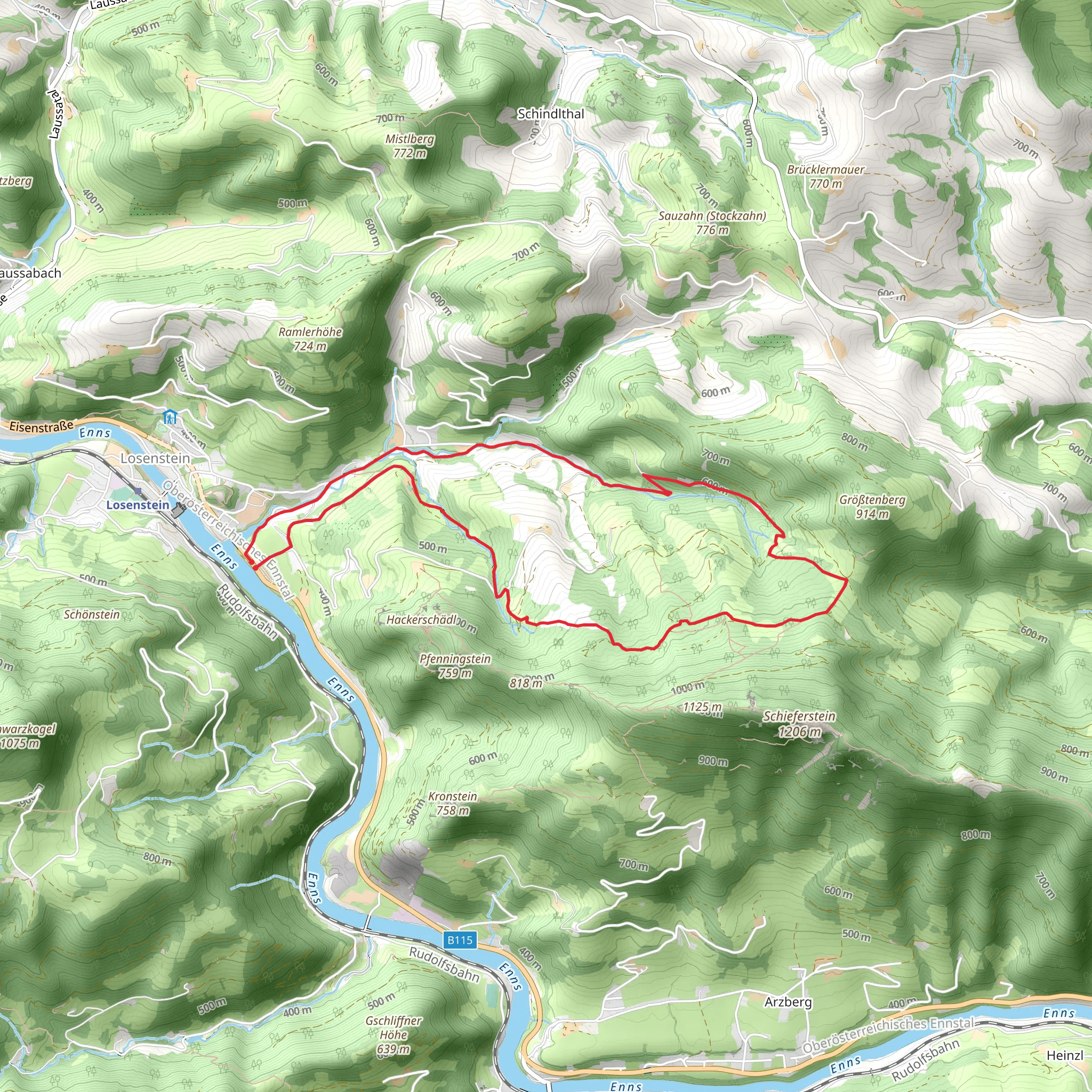 Gschoad Via Nailsmithing Path mobile static map