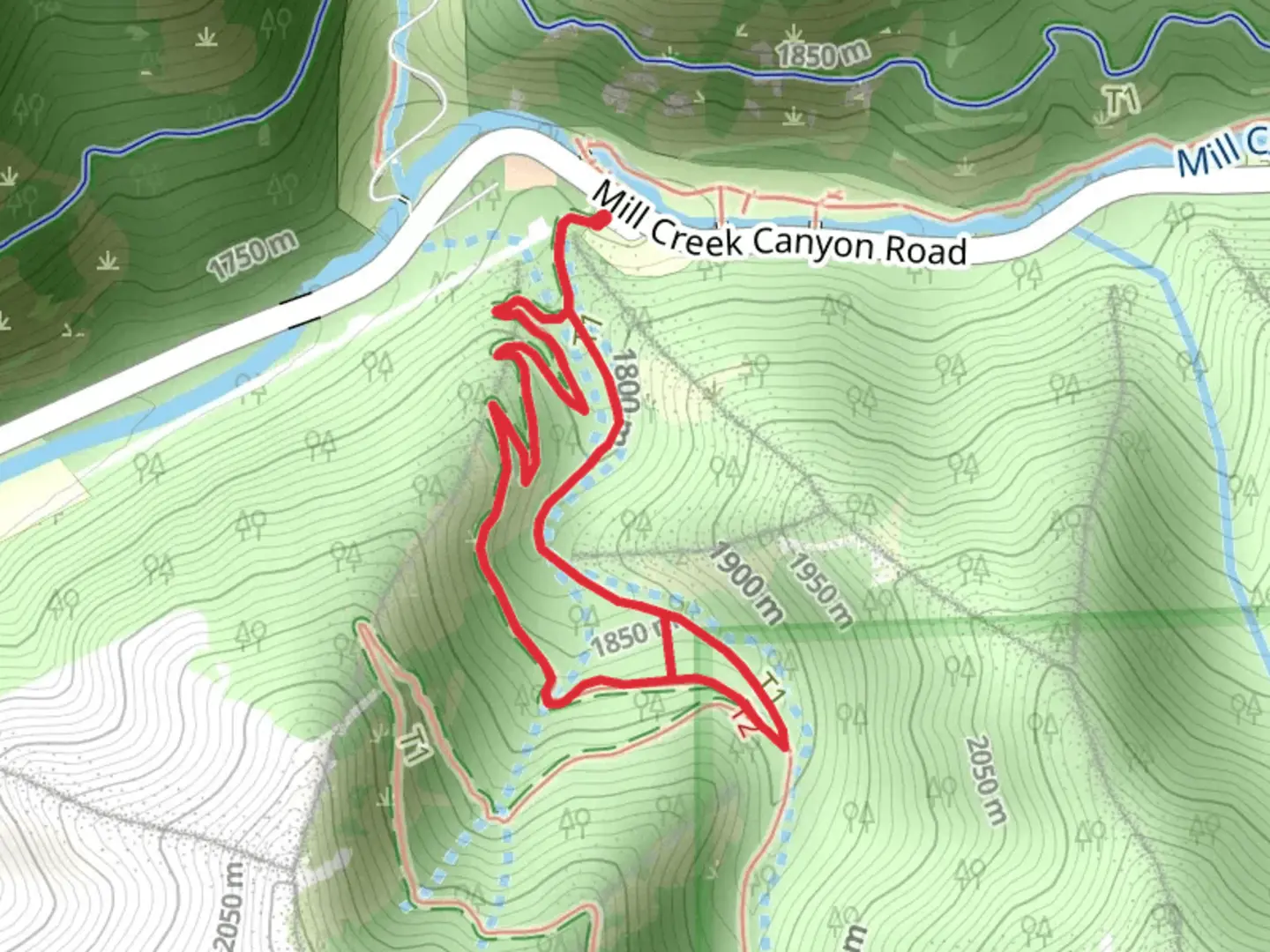 An image depicting the trail Desolation Trail and Thayne Canyon Trail and its surrounding area.
