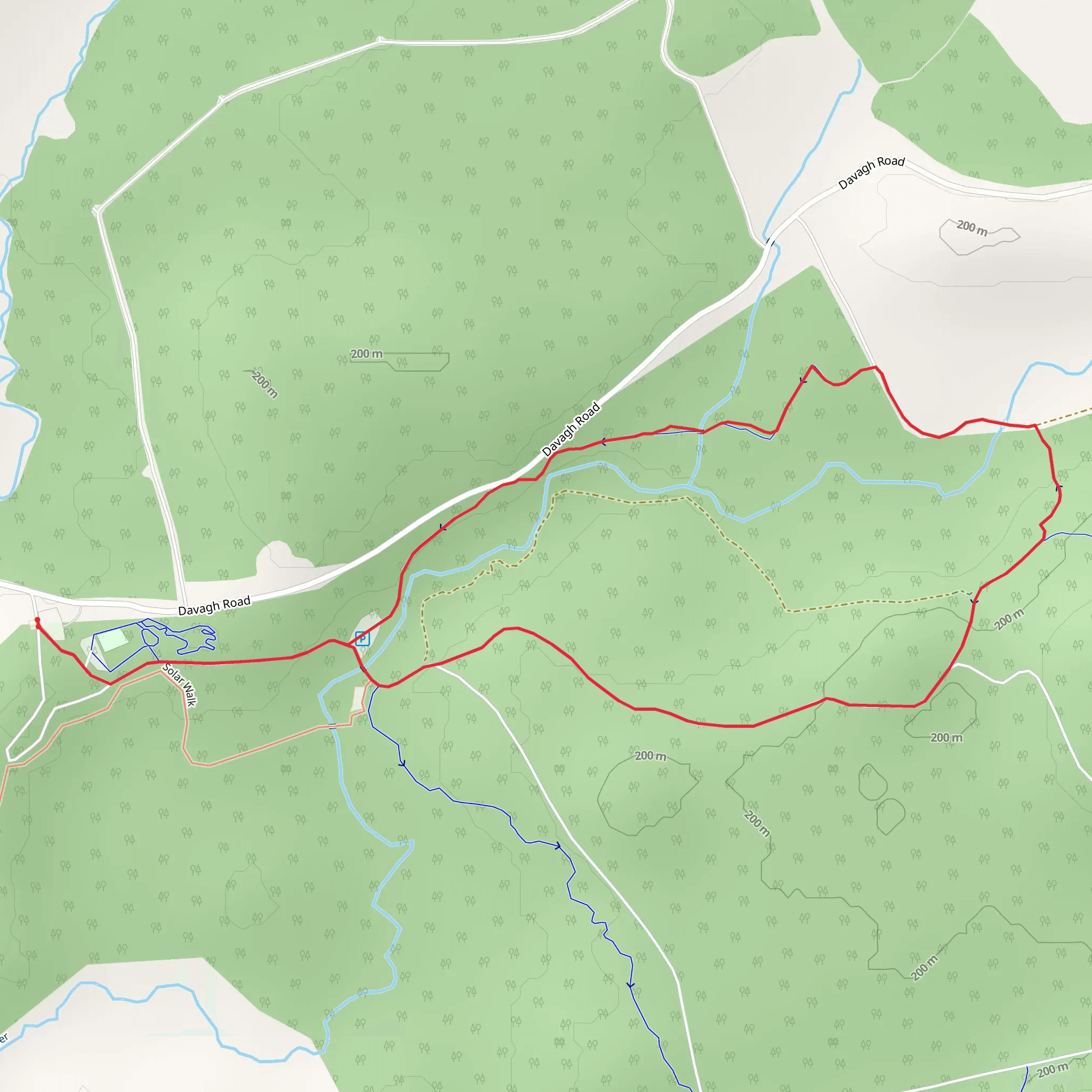 Davagh Forest mobile static map