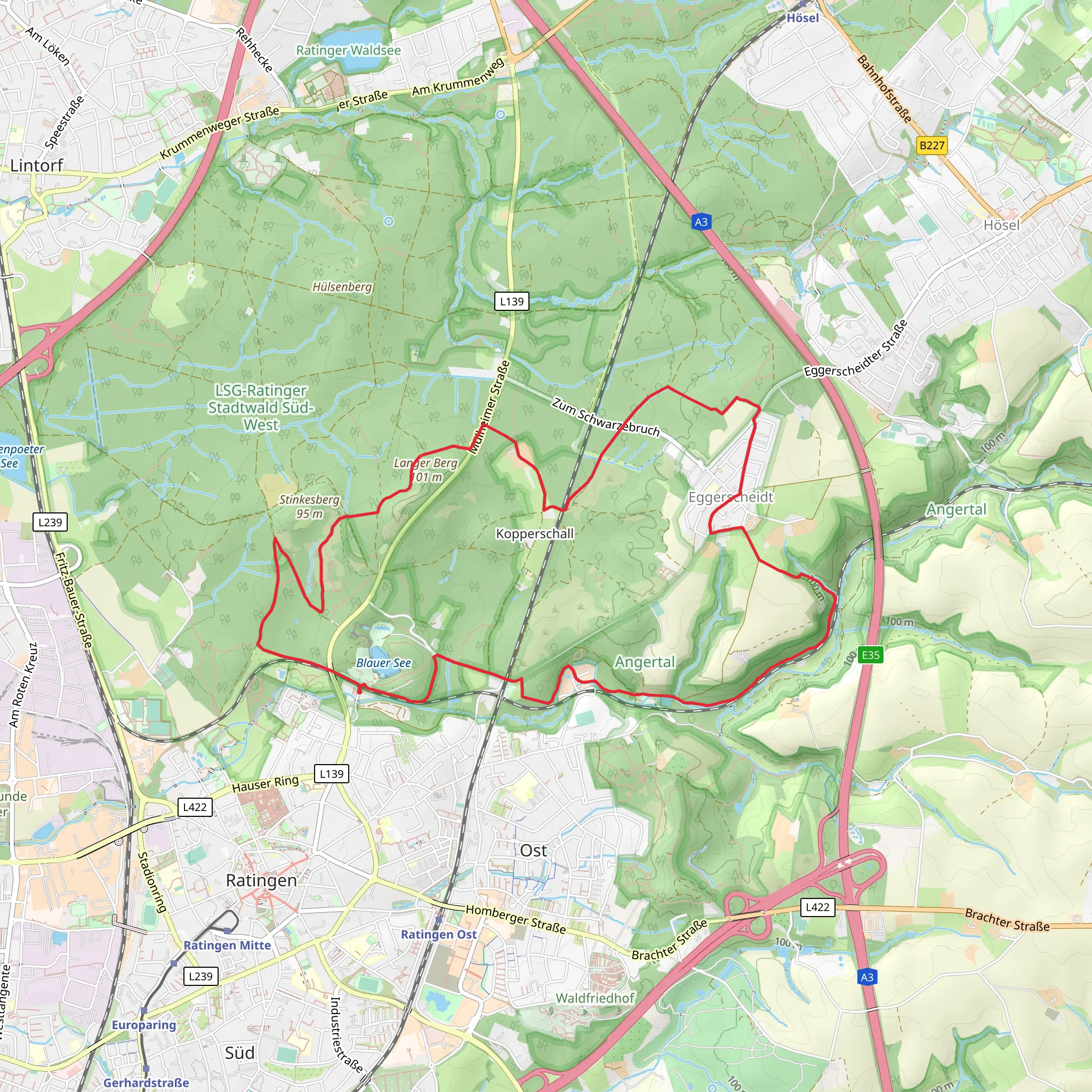 Kickenau Loop mobile static map