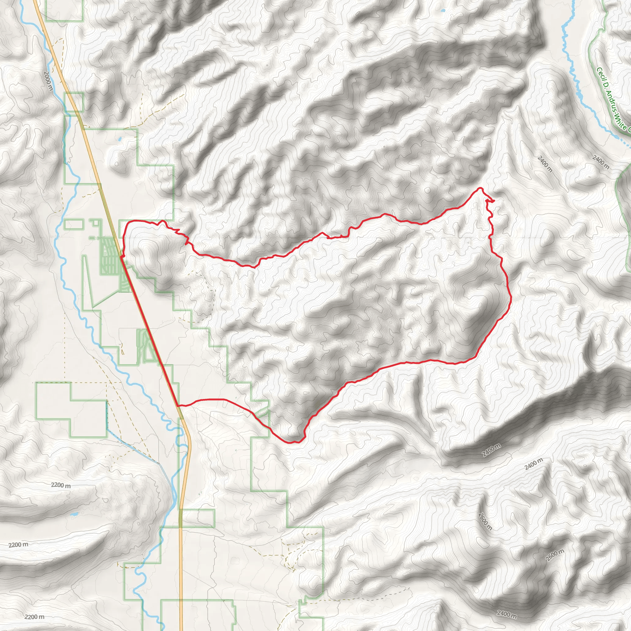 Fisher Creek Road Loop mobile static map