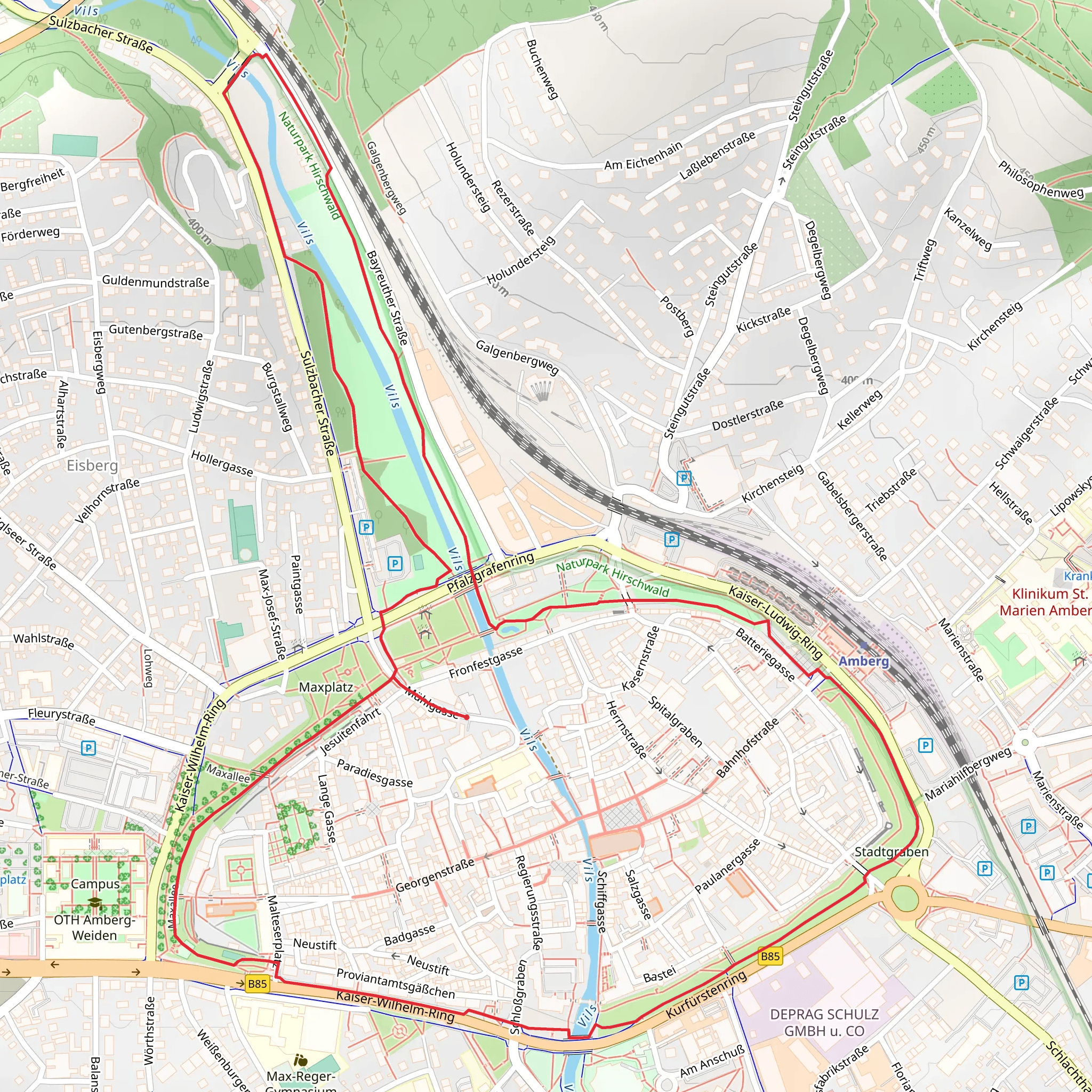 Vils Loop mobile static map