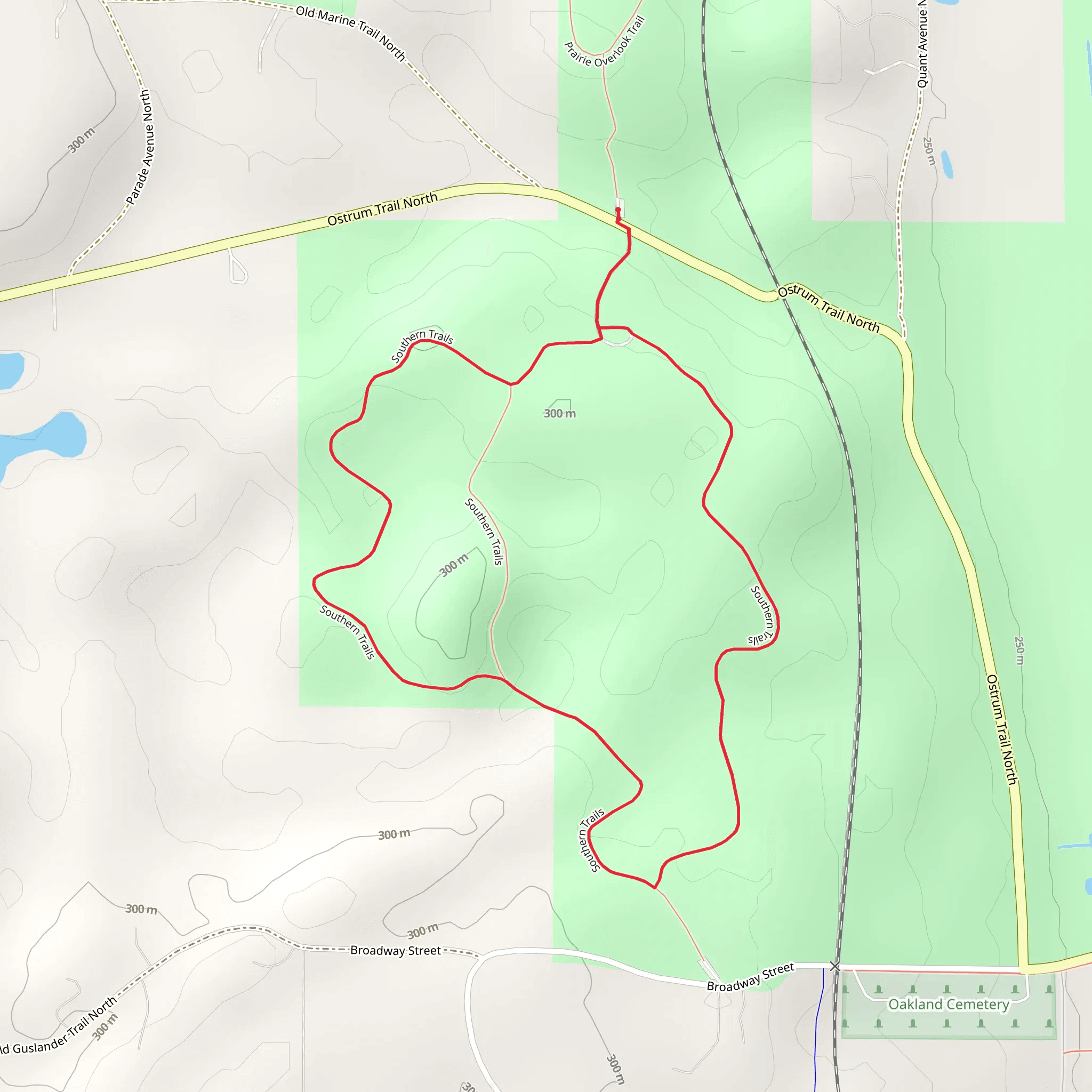 Southern Loop Trails mobile static map