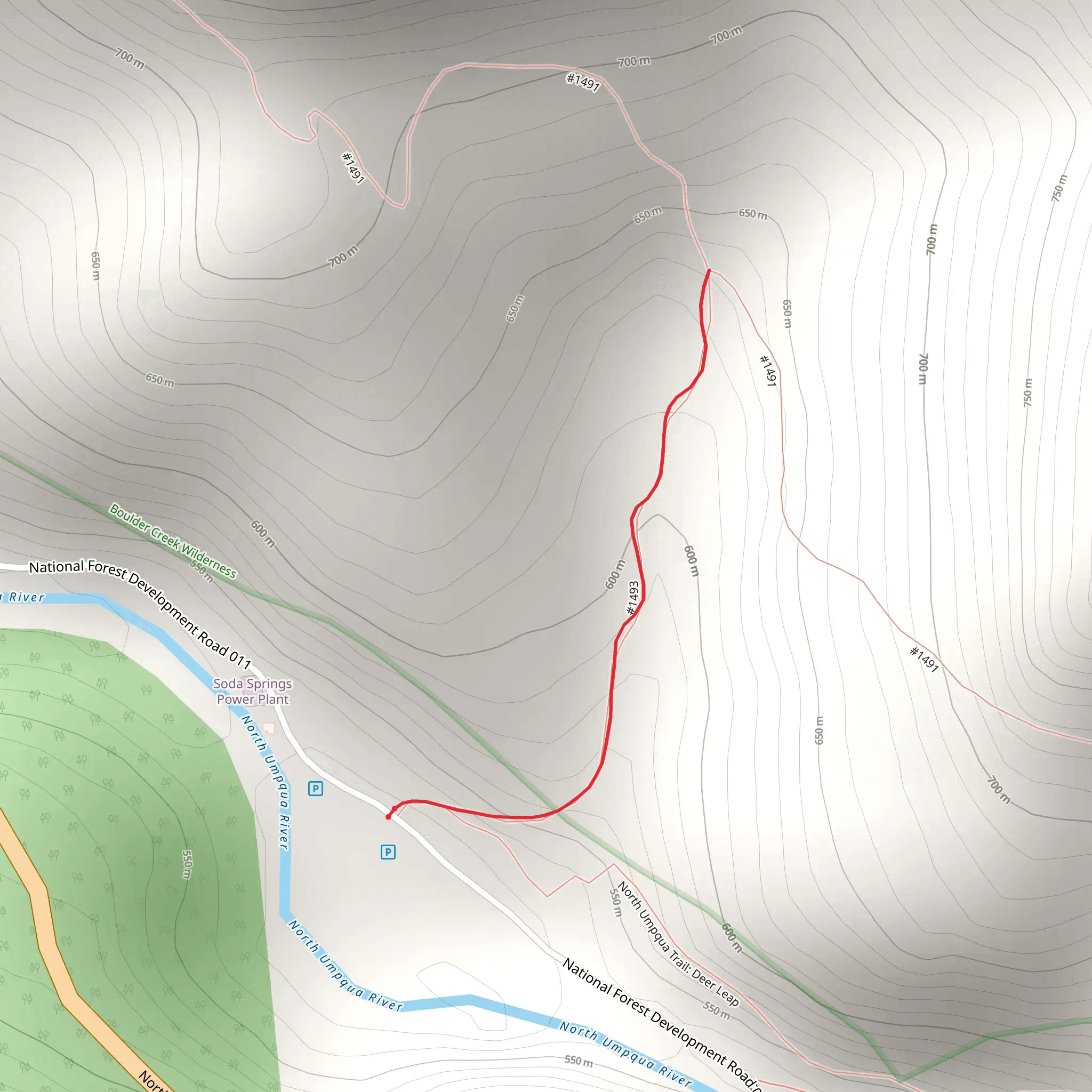 Soda Springs Trail mobile static map