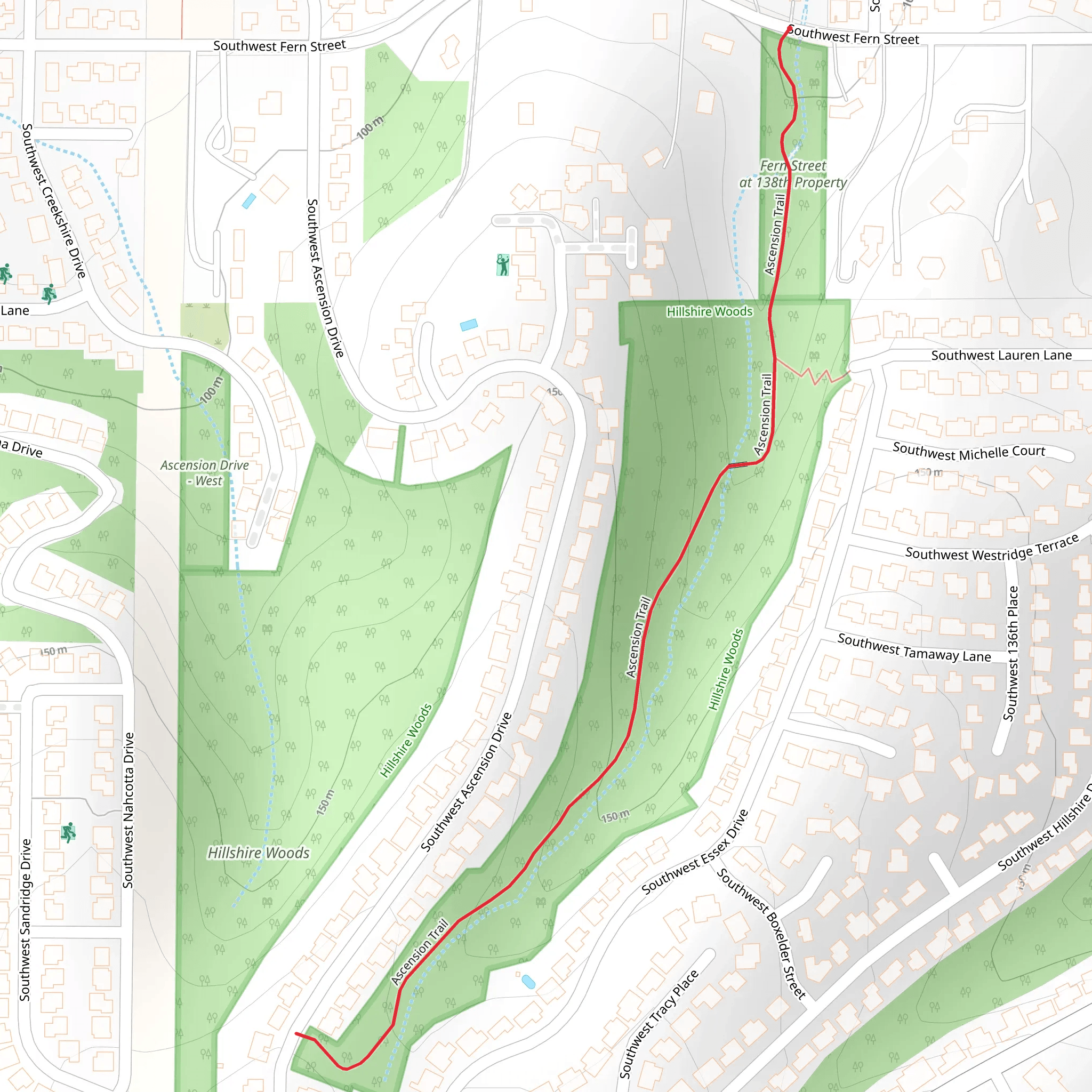 Ascension Trail mobile static map