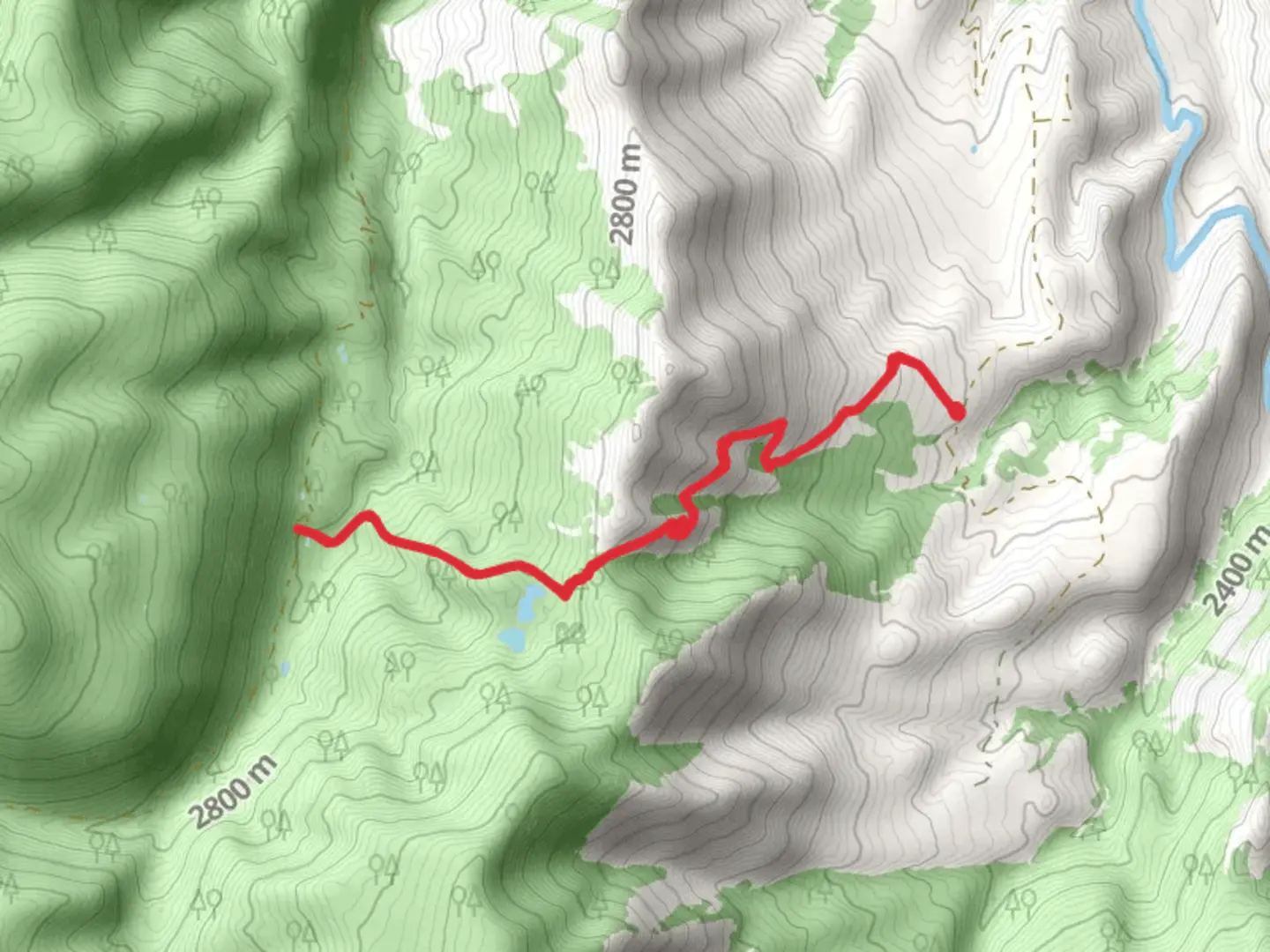 An image depicting the trail Lake Ridge Lakes Trail and its surrounding area.