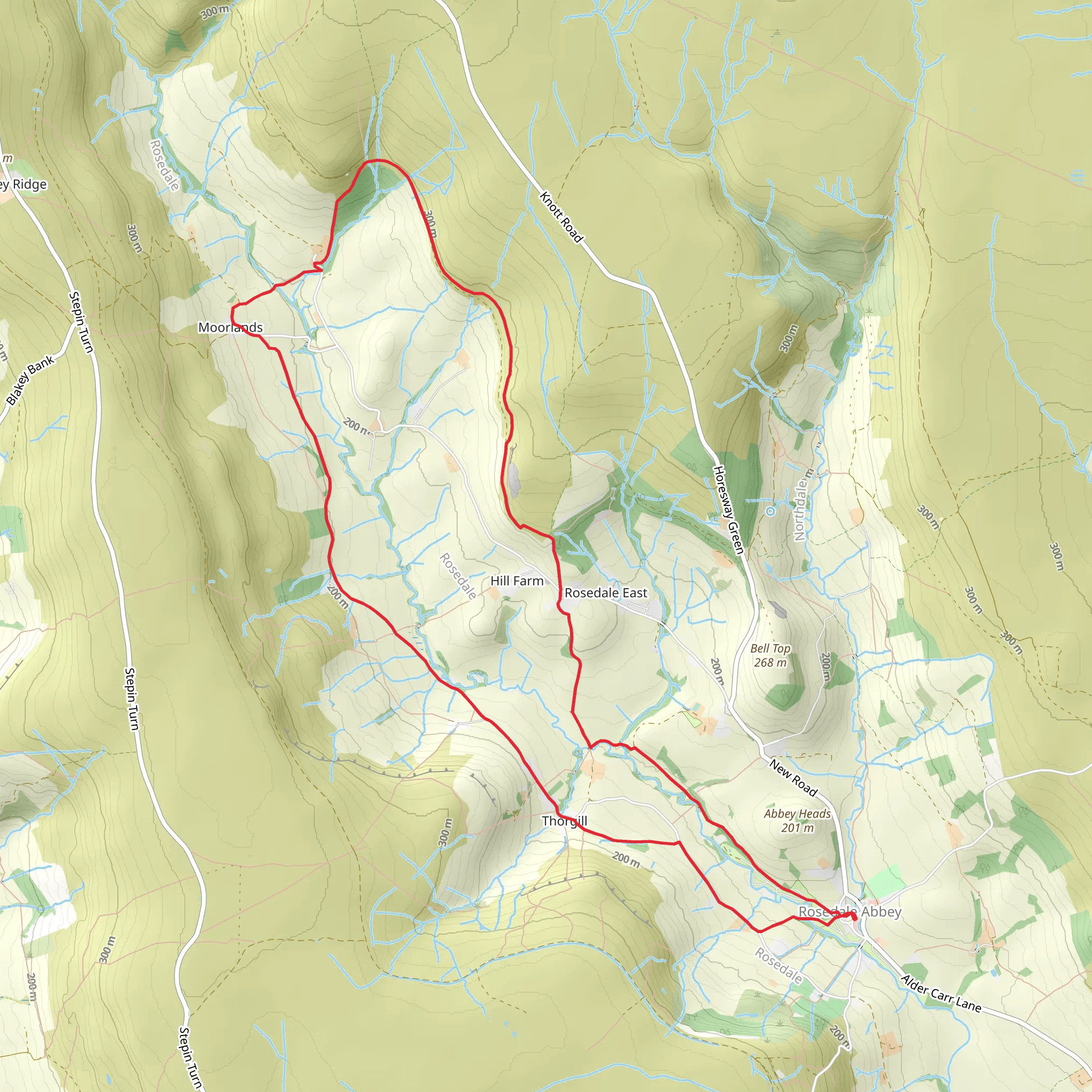 Rosedale Walk mobile static map