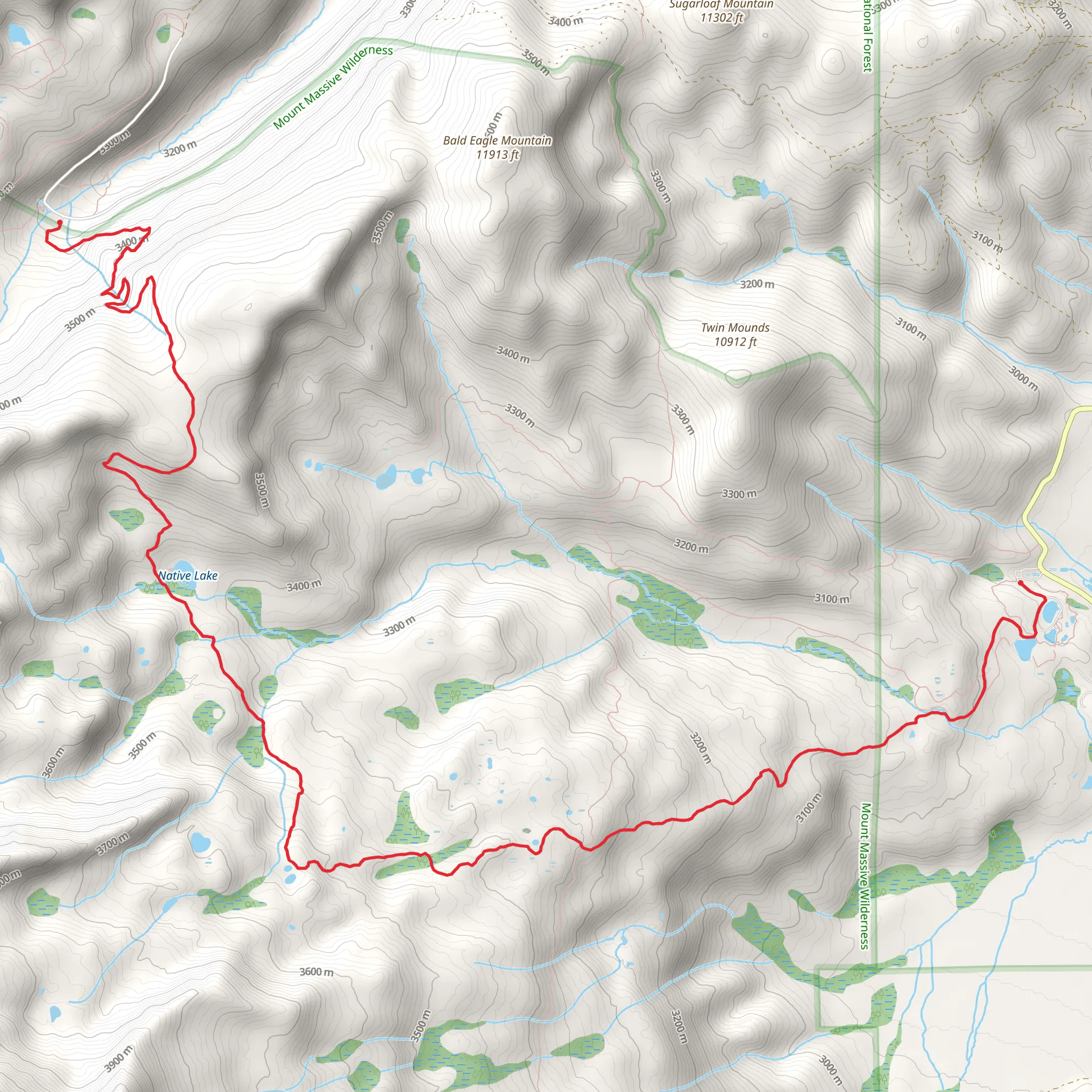 Highline - Native Lake Trail mobile static map