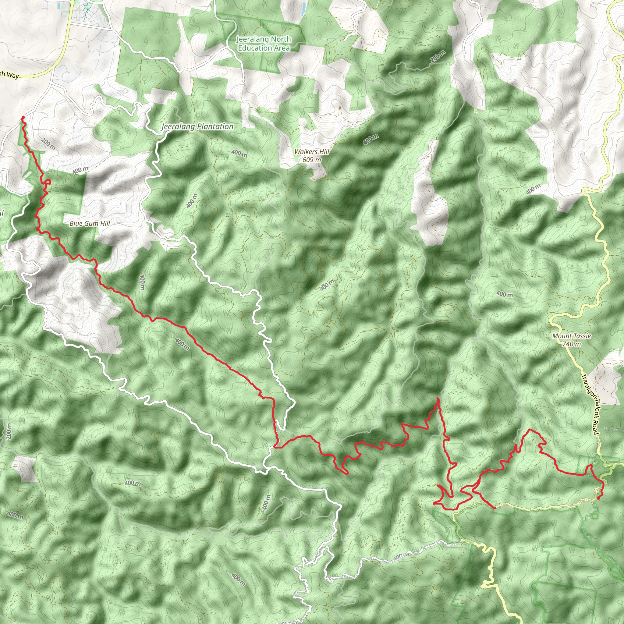 Grand Strezelecki Park Track mobile static map