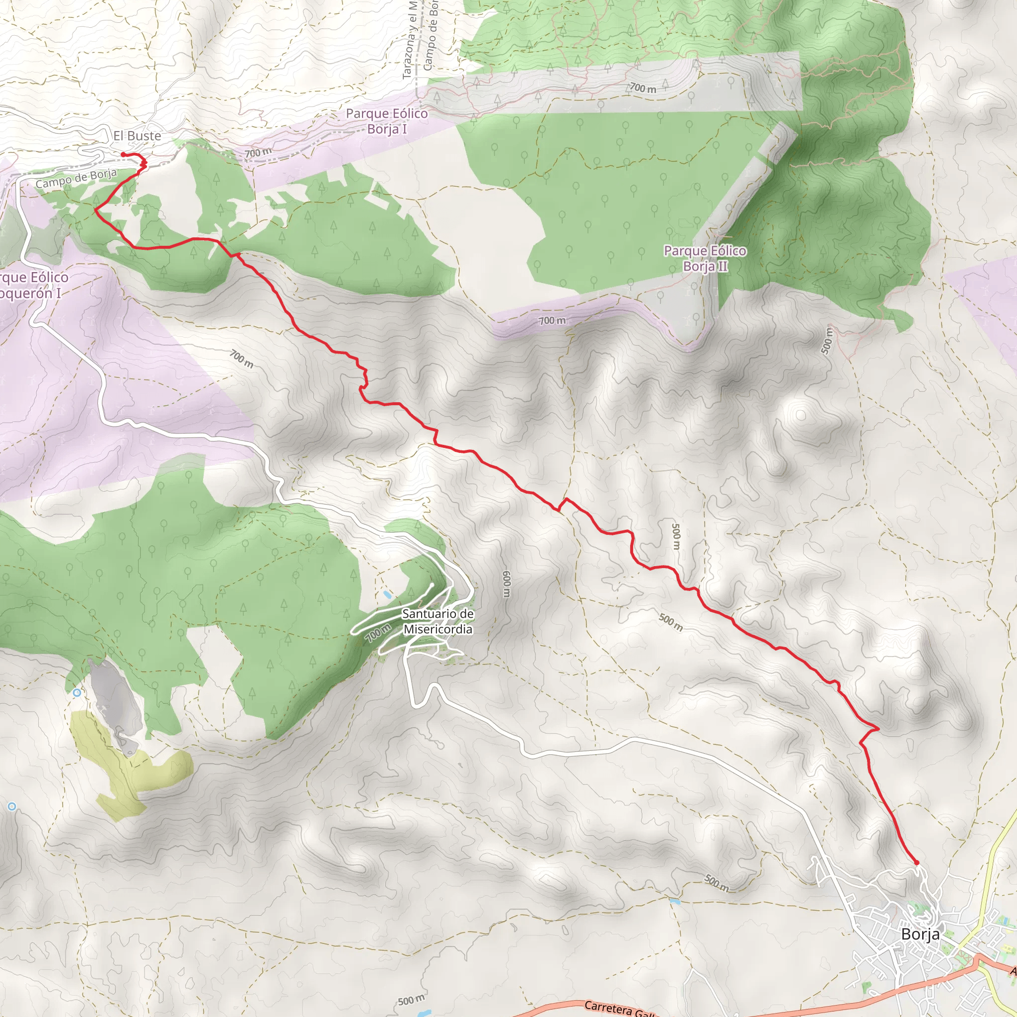 Borja - The Buste PR Z 168 mobile static map