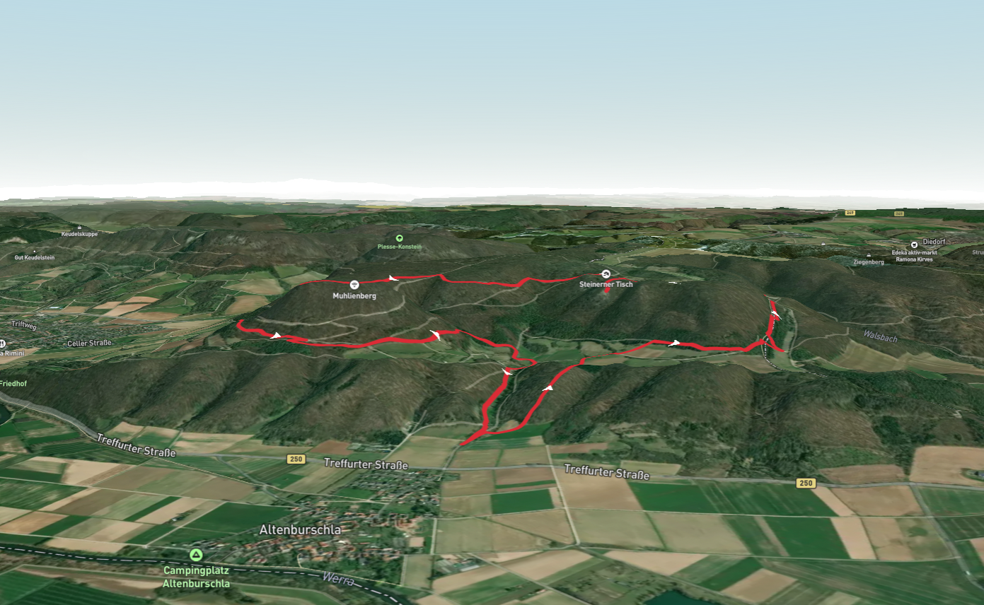Kimms Ruh, Steinerner Tisch and Muhlienberg Loop via Rundweg Lehntal